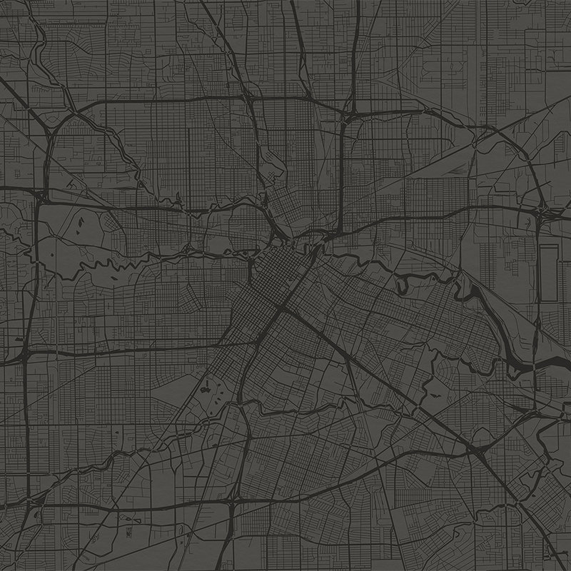         Fototapete Stadtkarte mit Straßenverlauf – Schwarz
    