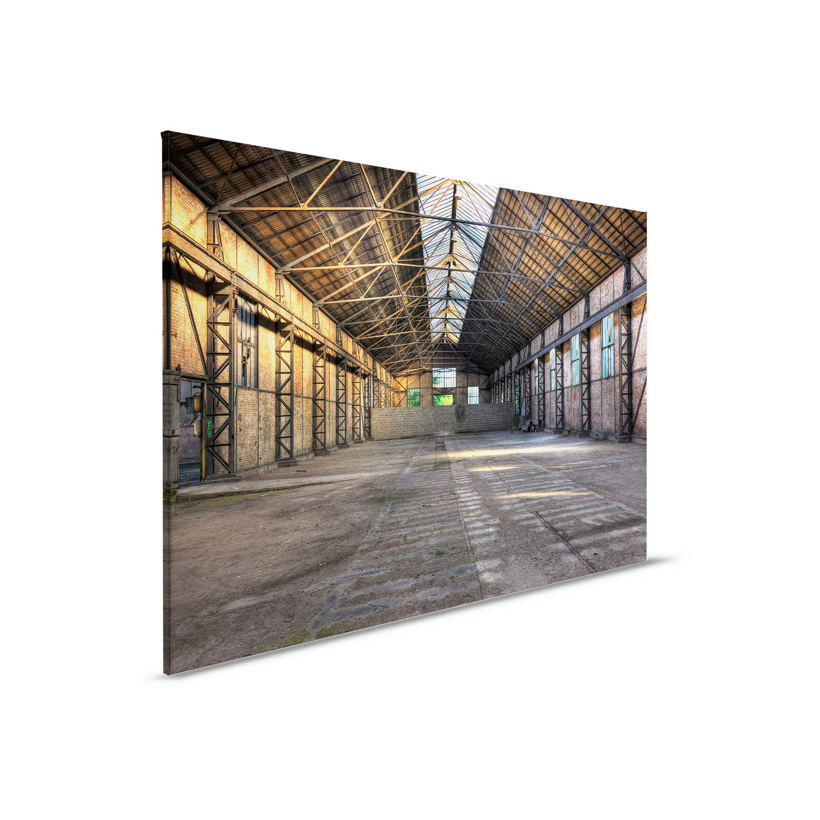         Leinwand mit verlassener Industriehalle mit 3D-Effekt – 0,90 m x 0,60 m
    