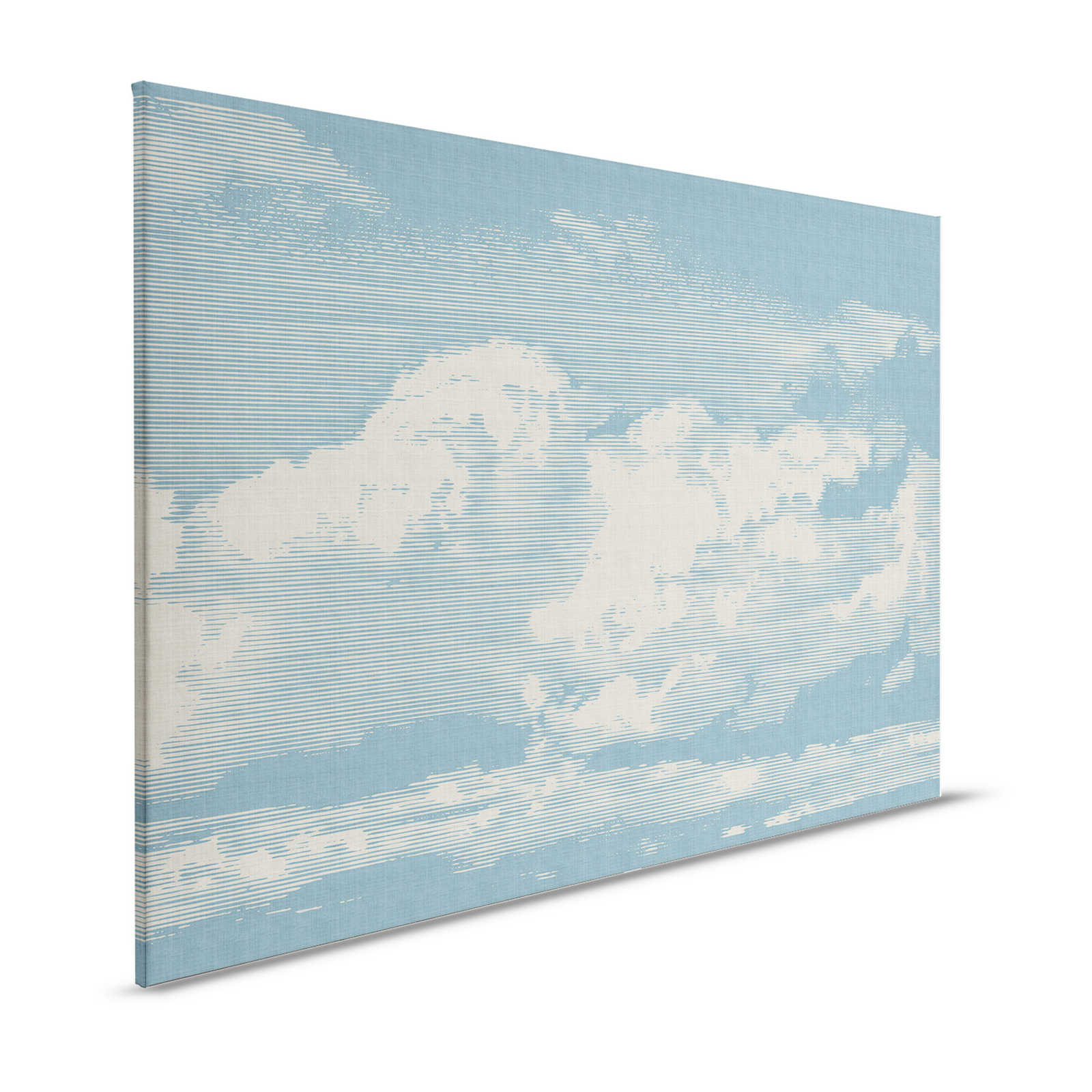         Clouds 1 - Himmlisches Leinwandbild mit Wolkenmotiv in naturleinen Optik – 1,20 m x 0,80 m
    
