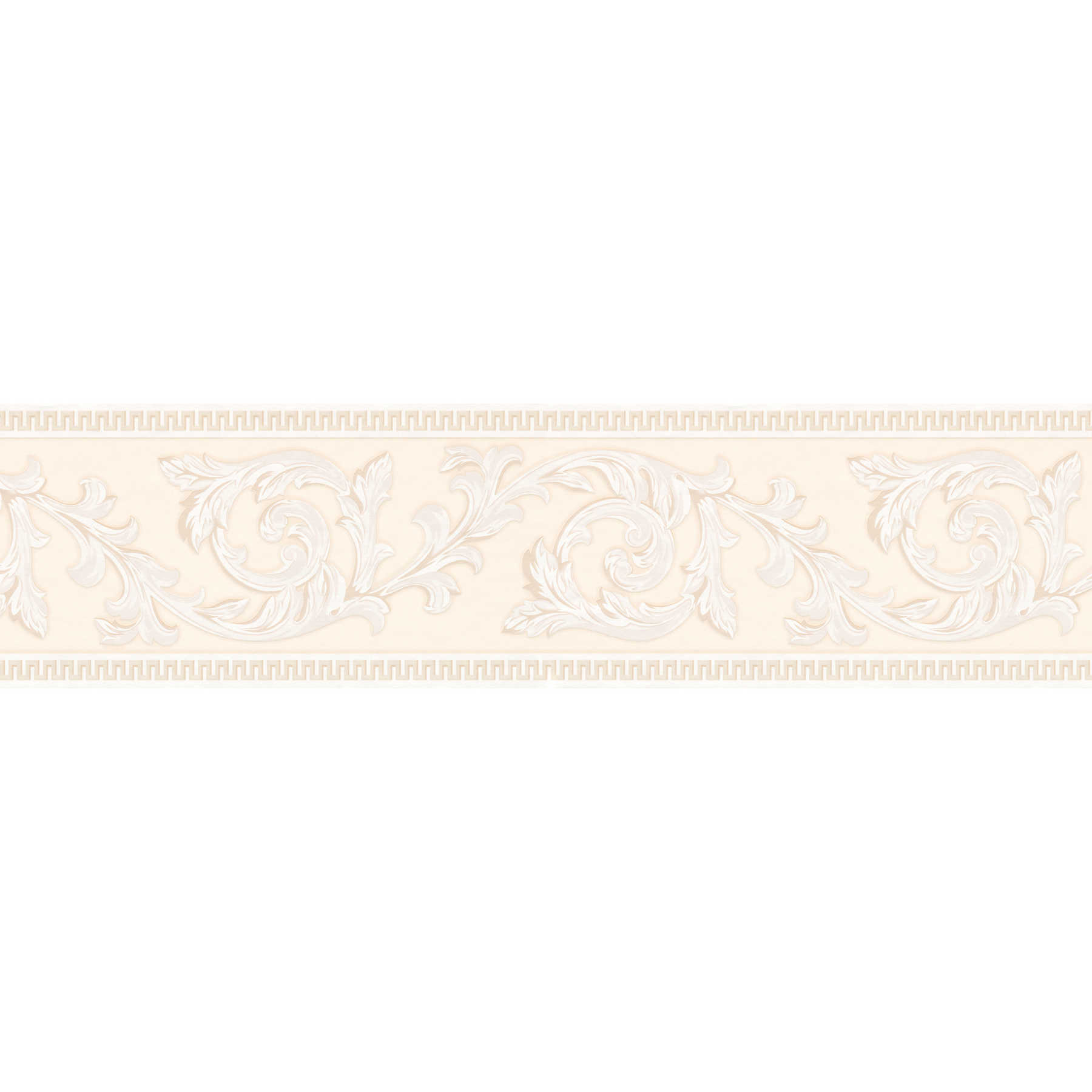 Ornament Bordüre selbstklebend mit klassischem Dekor – Beige
