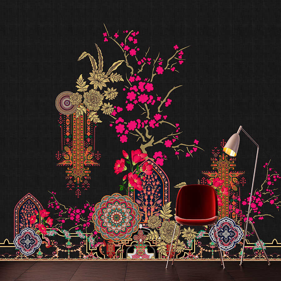 Oriental Garden 2 – Fototapete Tropische Muster & Blüten
