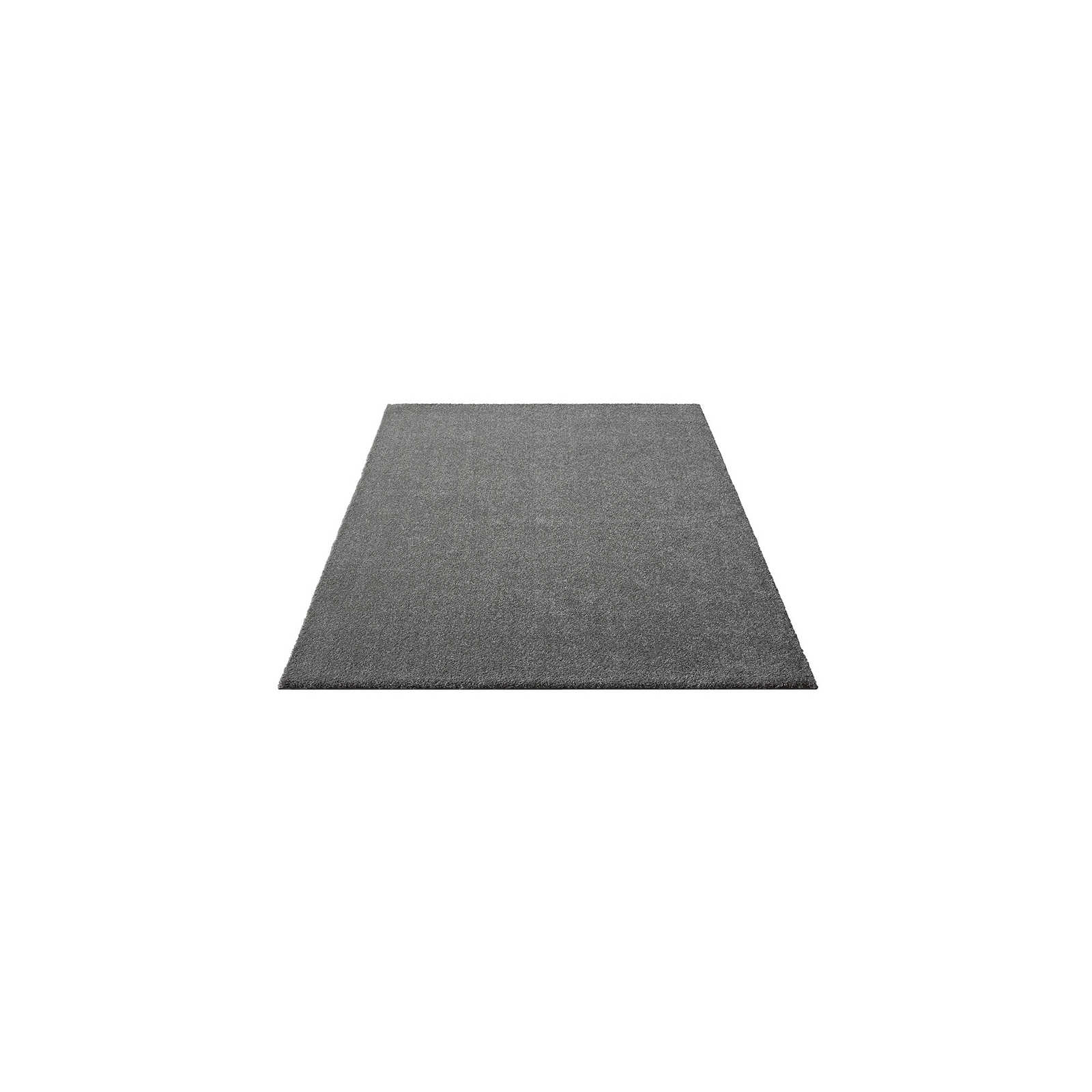 Flauschiger Kurzflor Teppich in Grau – 150 x 80 cm
