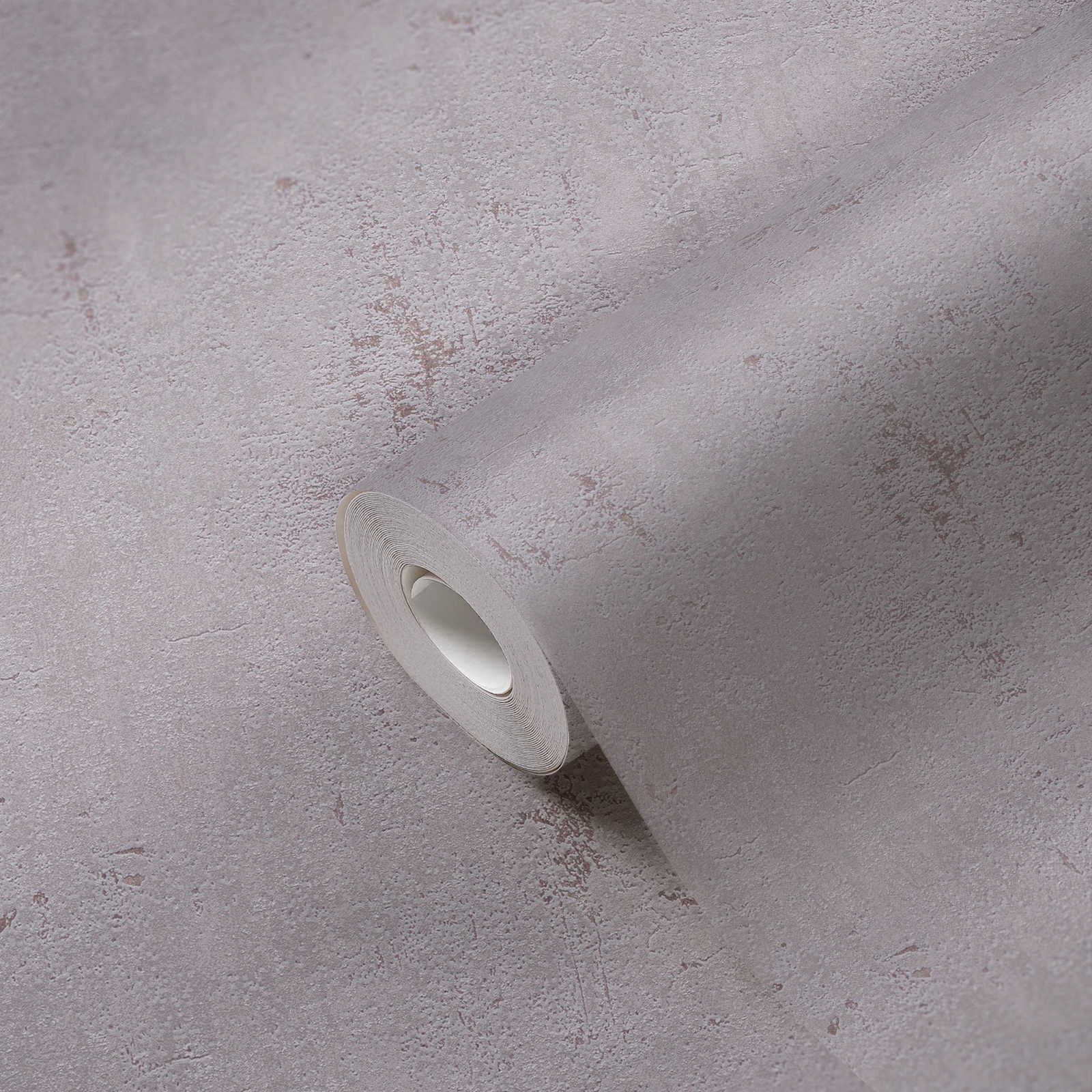            Graue Putzoptik Tapete im Industrial Design – Braun, Grau
        