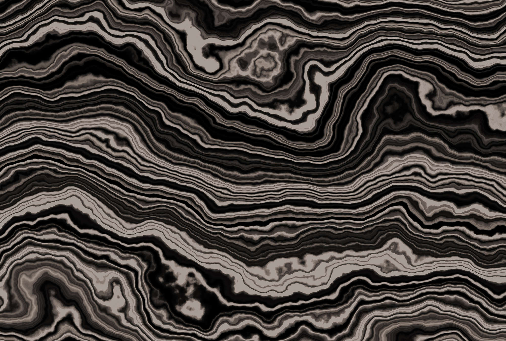             Onyx 2 - Querschnitt eines Onyx Marmor als Fototapete – Beige, Schwarz | Perlmutt Glattvlies
        