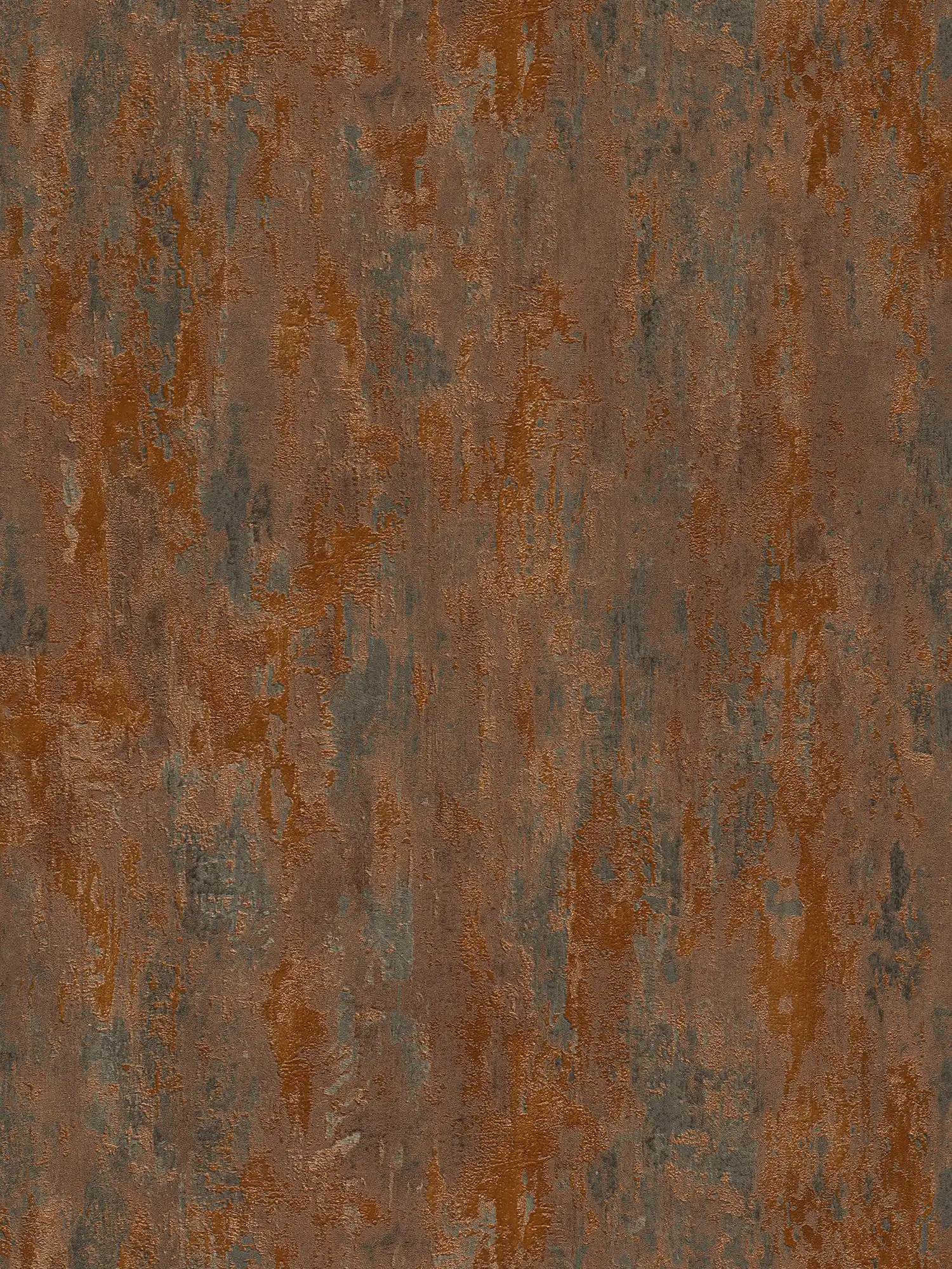         Tapete Rost & Metallic-Effekt im Industrial Stil – Orange, Kupfer, Braun
    