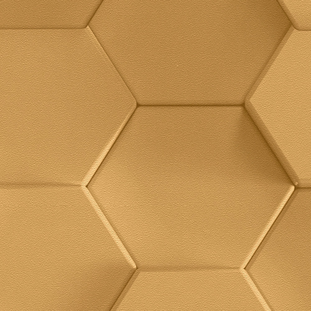             Hexagon 3D Tapete Grafikmuster Waben – Beige
        