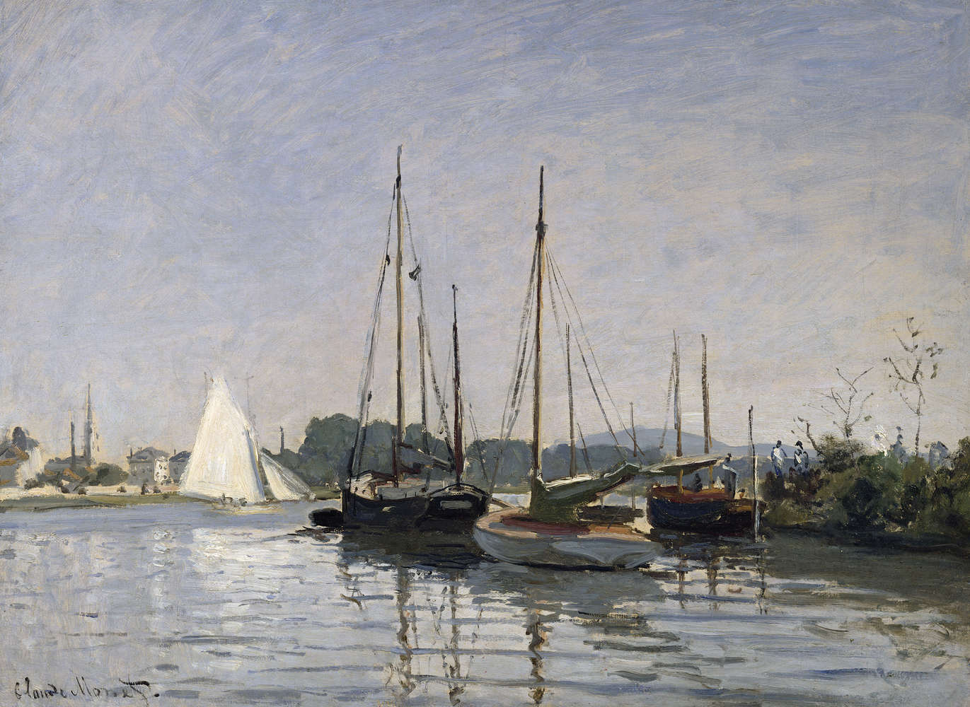             Fototapete "Vergnügungsboote, Argenteuil" von Claude Monet
        