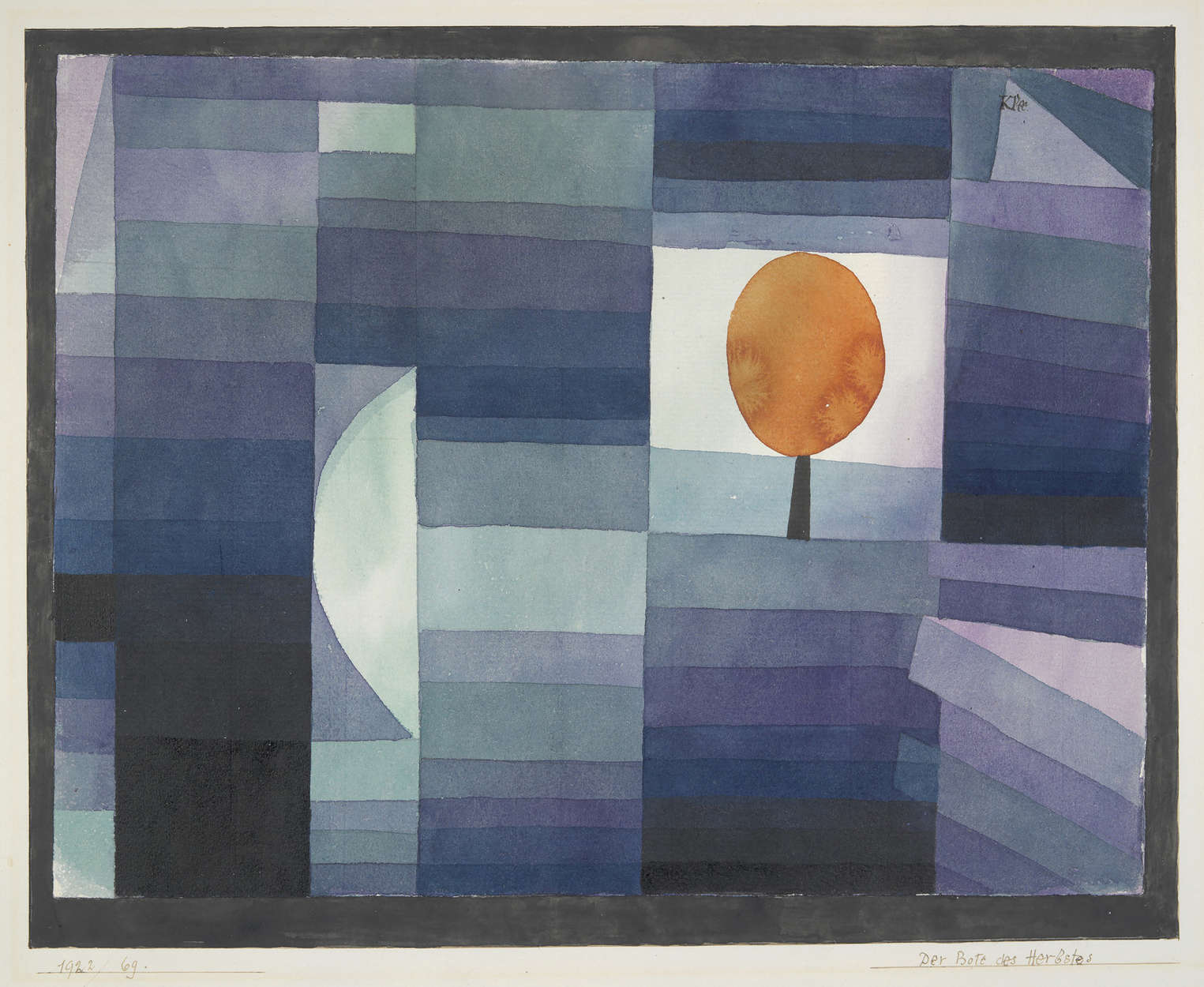             Fototapete "Der Vorbote des Herbstes" von Paul Klee
        