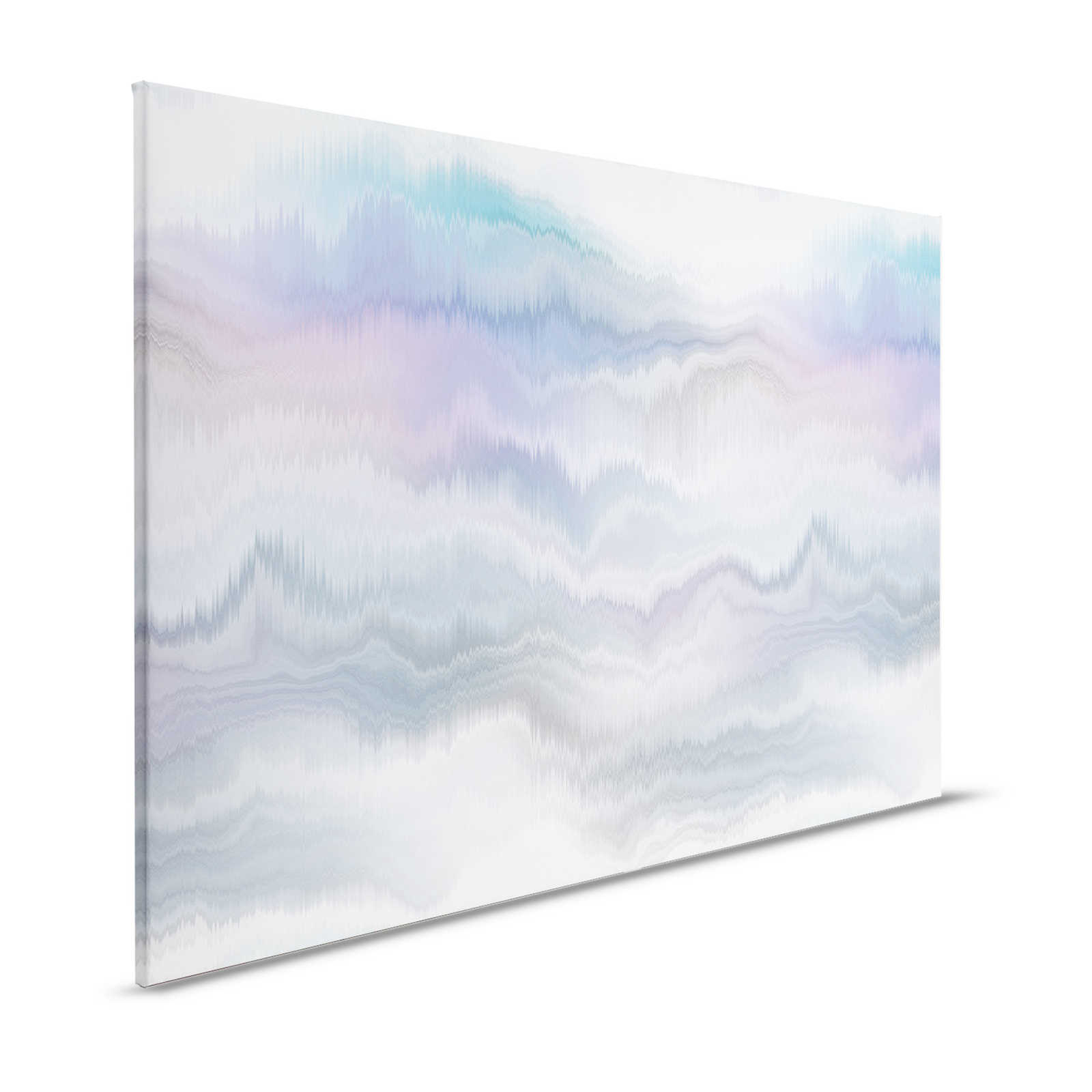Pastel Palace 1 - Leinwandbild Pastell Farben, abstrakte Landschaft – 1,20 m x 0,80 m
