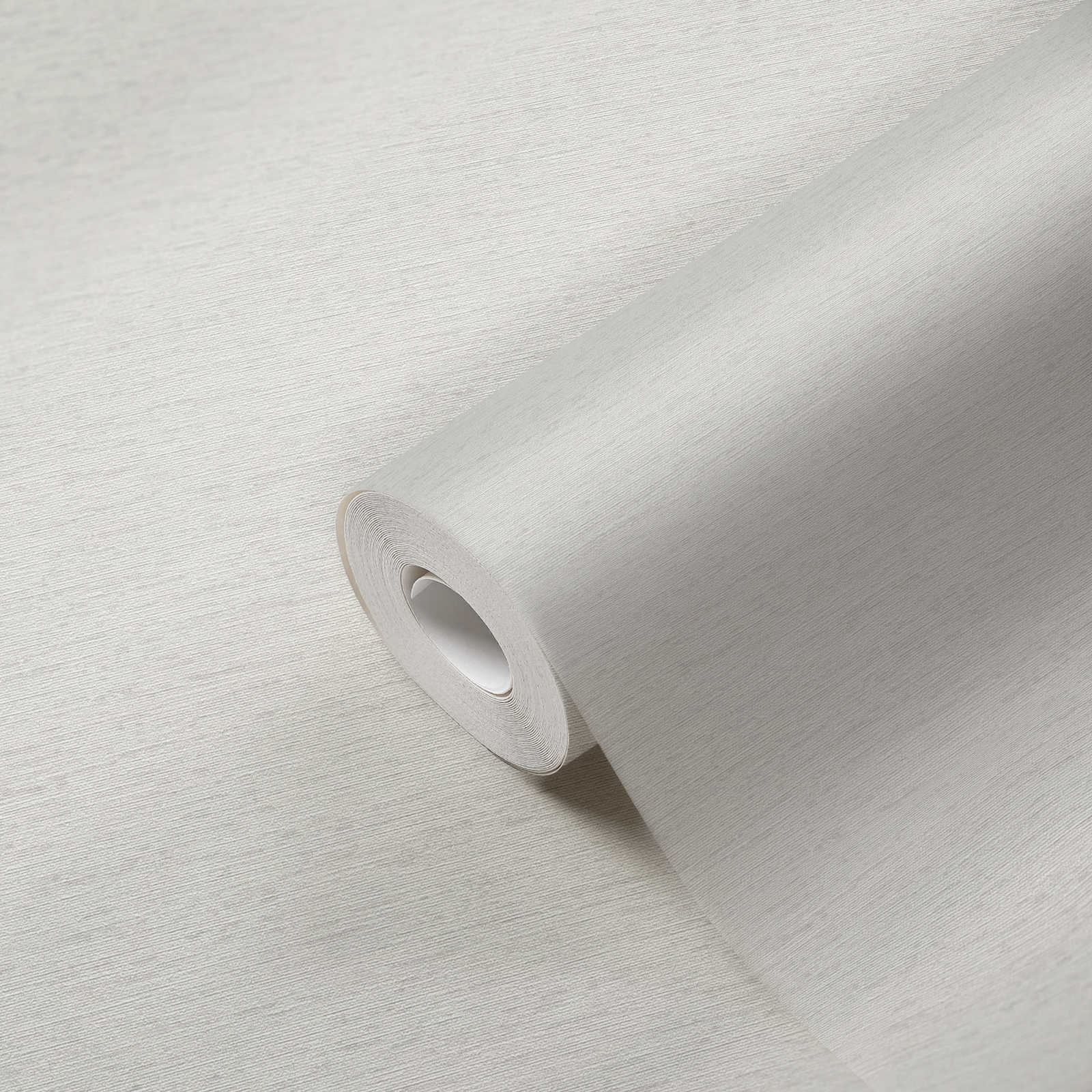             Vliestapete einfarbig mit Textilstruktur, matt – Weiß, Hellgrau
        