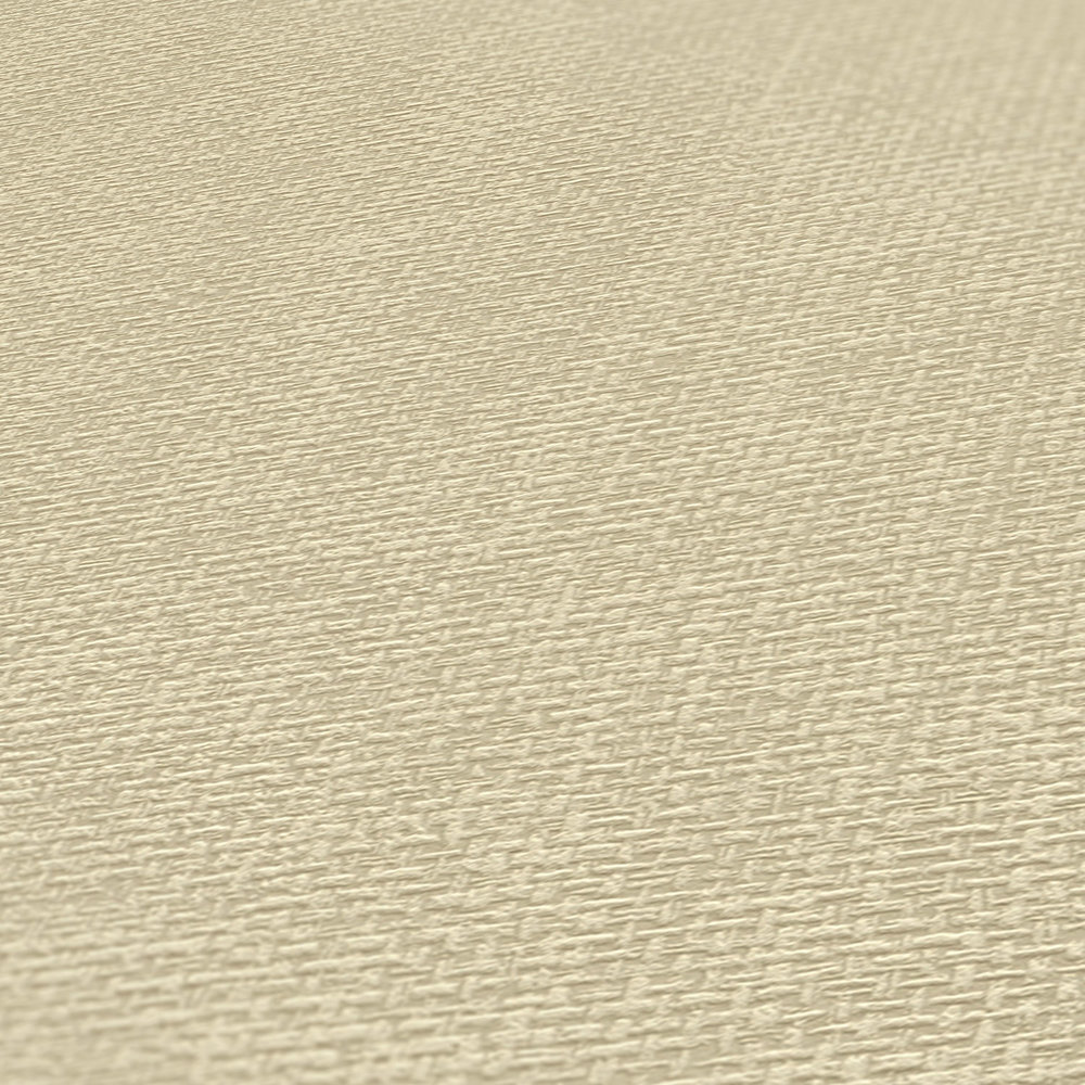             Textildesign Tapete mit Gewebestruktur – Beige, Grau
        