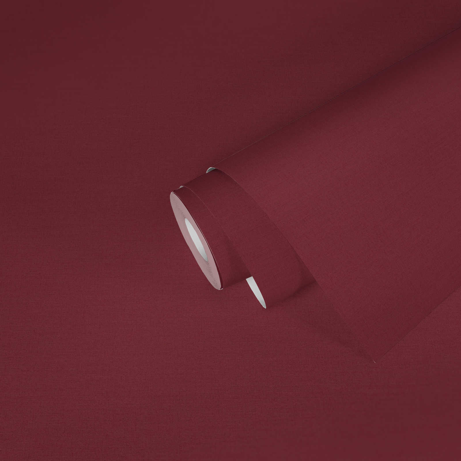             Unitapete in Textil-Optik – Rot
        