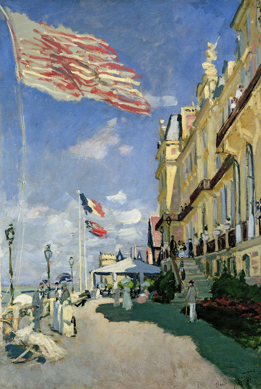             Fototapete "Das Hotel des Roches Noires in Trouville" von Claude Monet
        