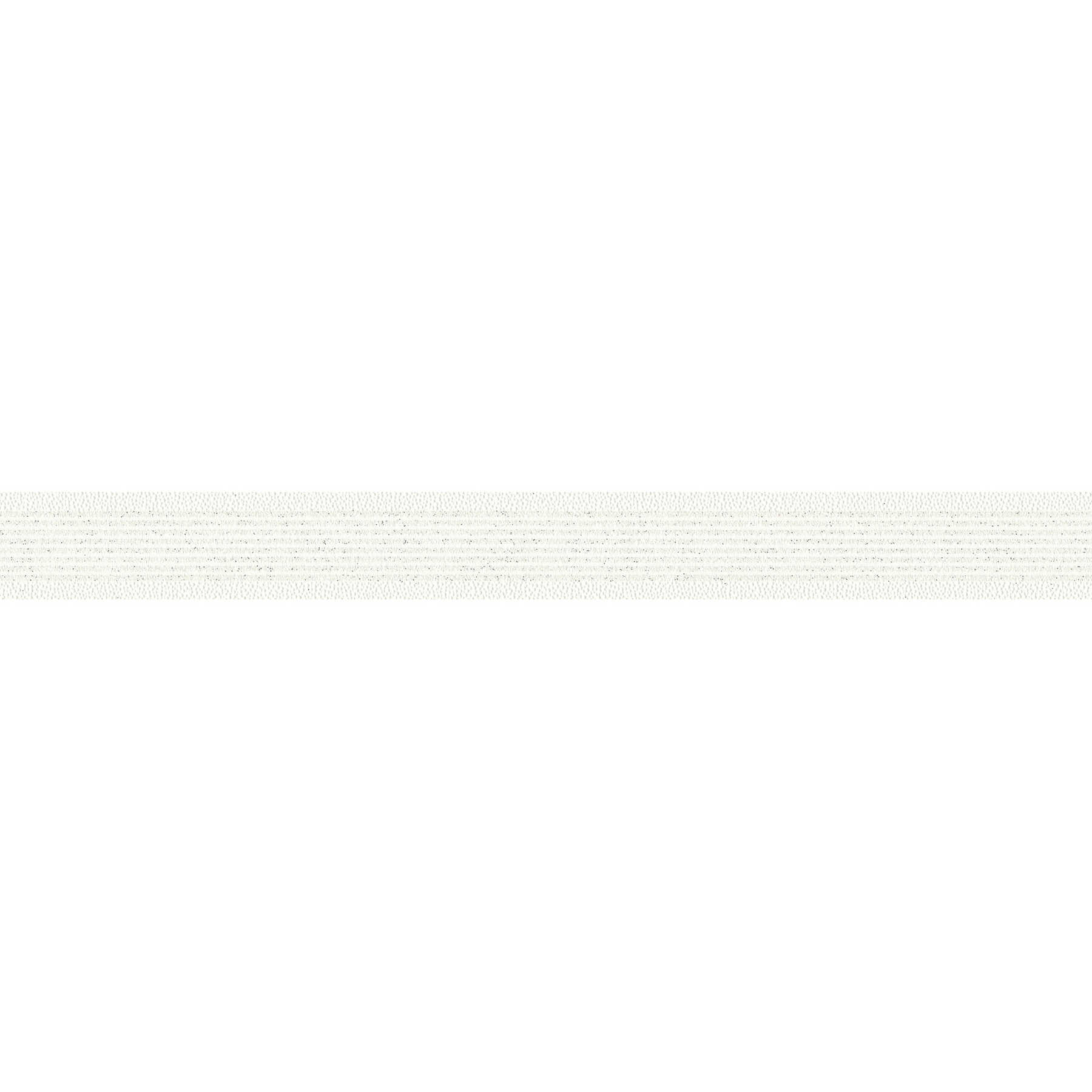         Tapetenbordüre mit Glitzerstreifen & Linienmuster – Weiß
    