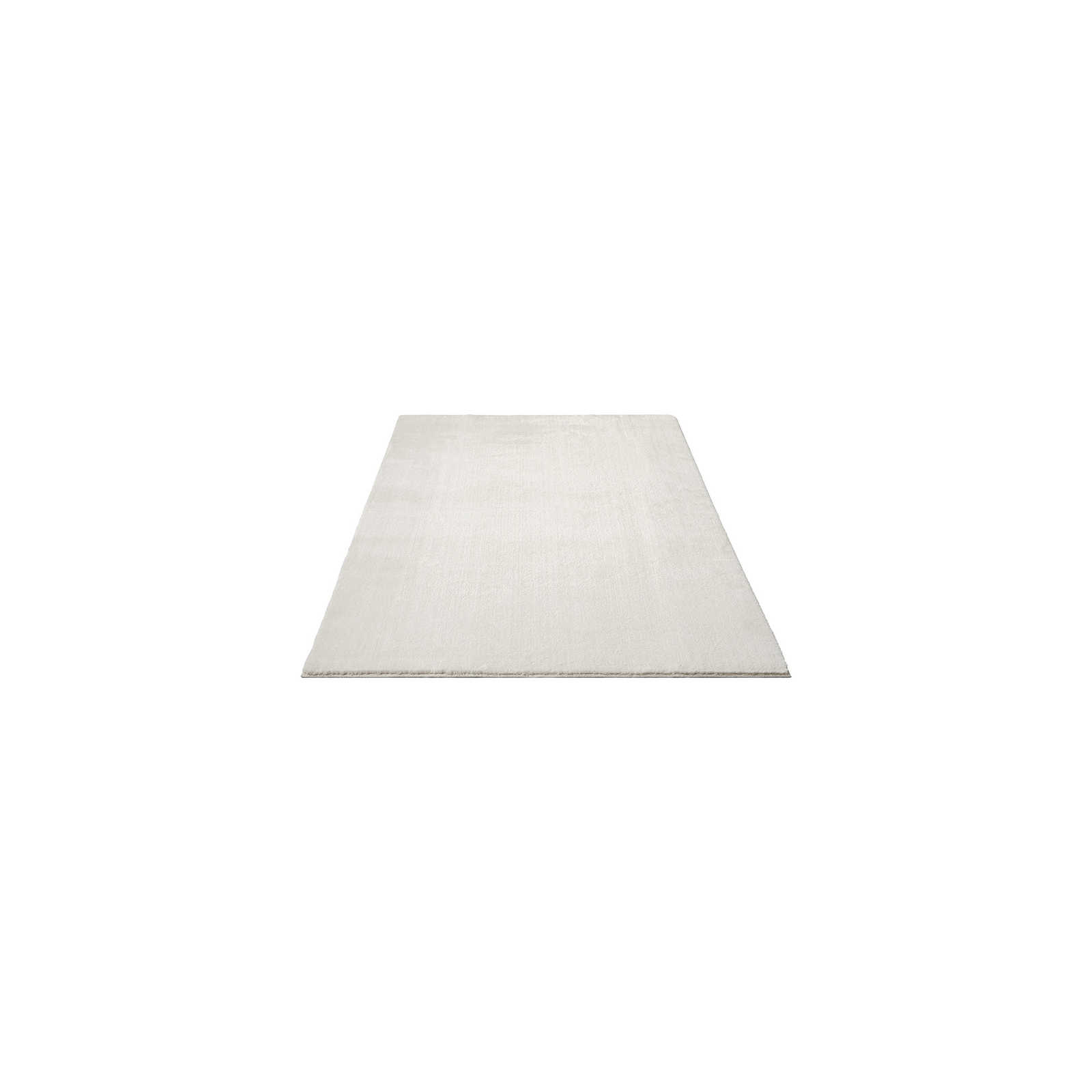 Modischer Hochflor Teppich in Creme – 150 x 80 cm
