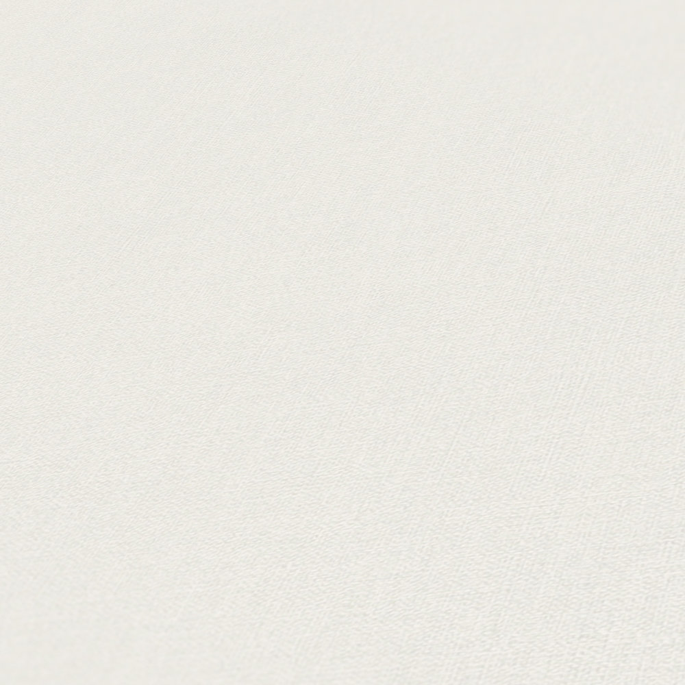             Einfarbige Uni Tapete mit leichter Strukturoptik – Creme, Hellgrau
        