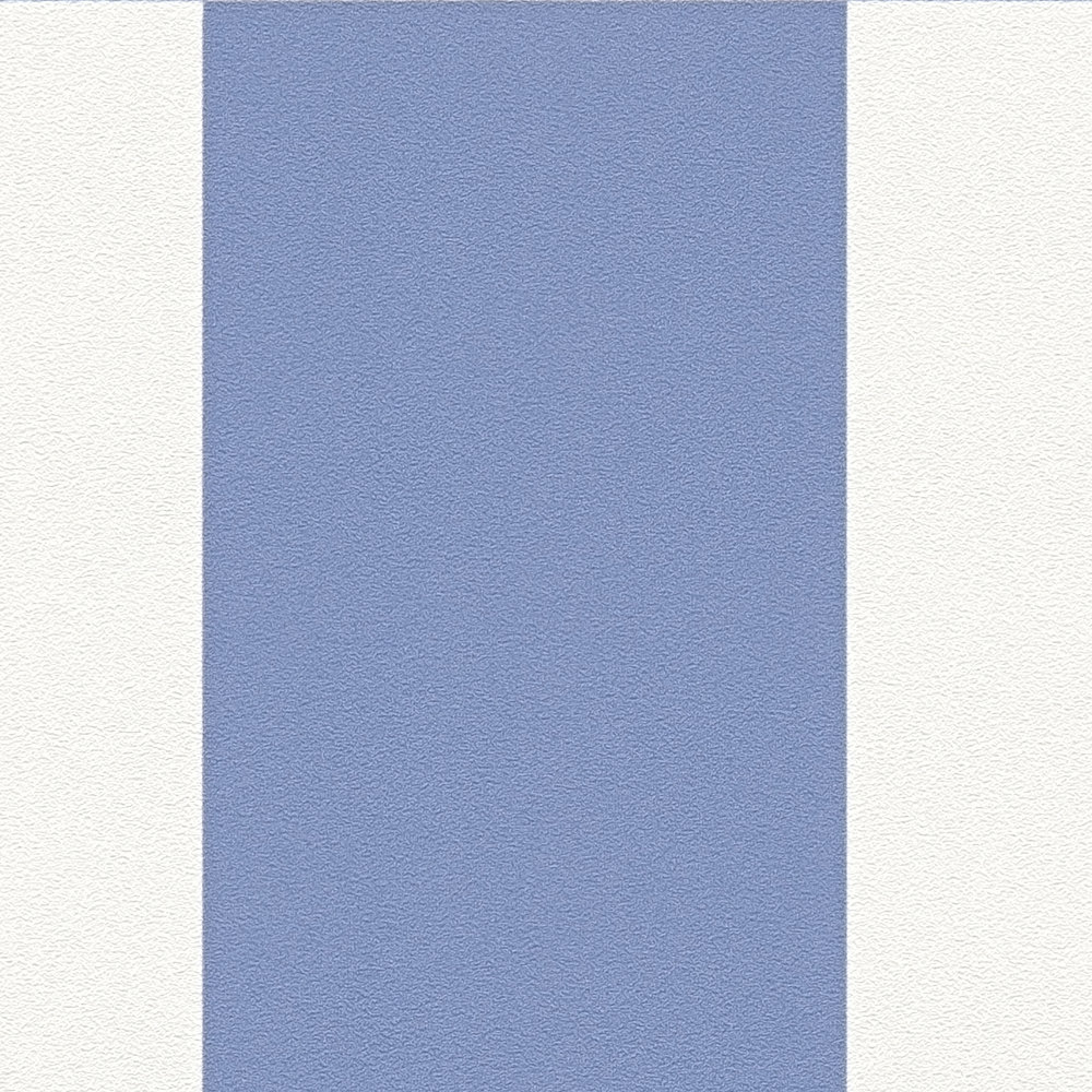             Vliestapete mit grafischen Viereck-Muster – Blau, Weiß
        