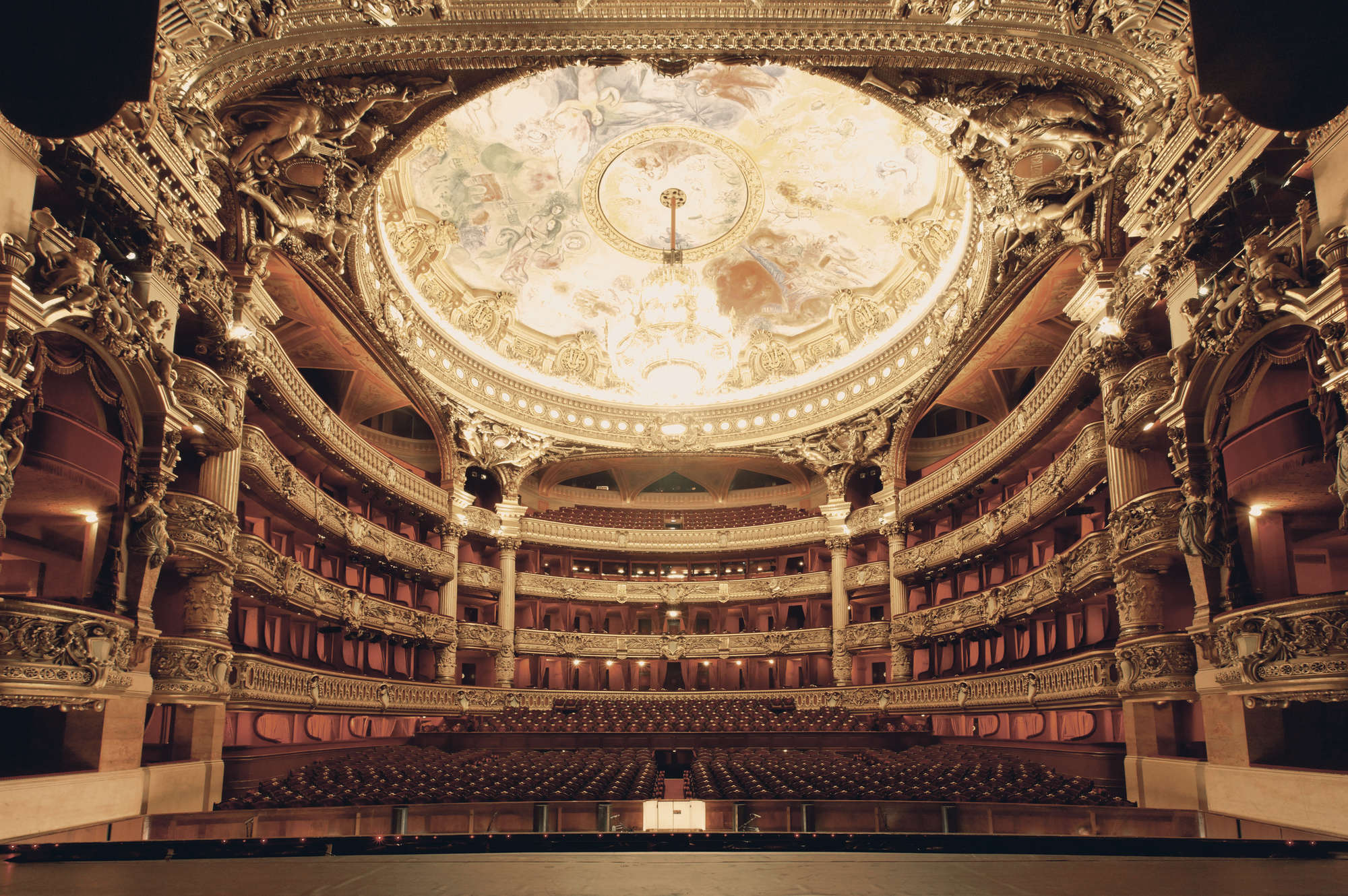             Pariser Oper – Fototapete Oper Panorama Ansicht
        
