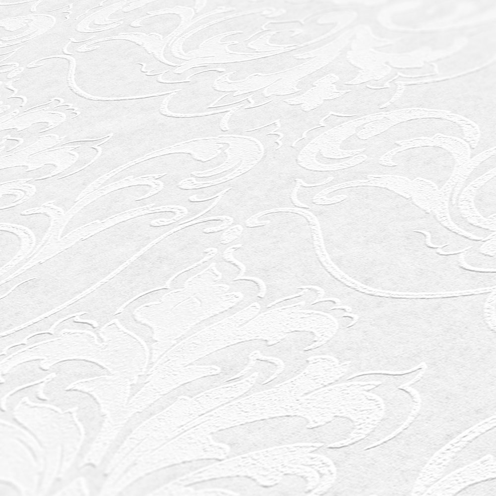             Vliestapete überstreichbar mit Ornamenten Großrolle – Weiß
        