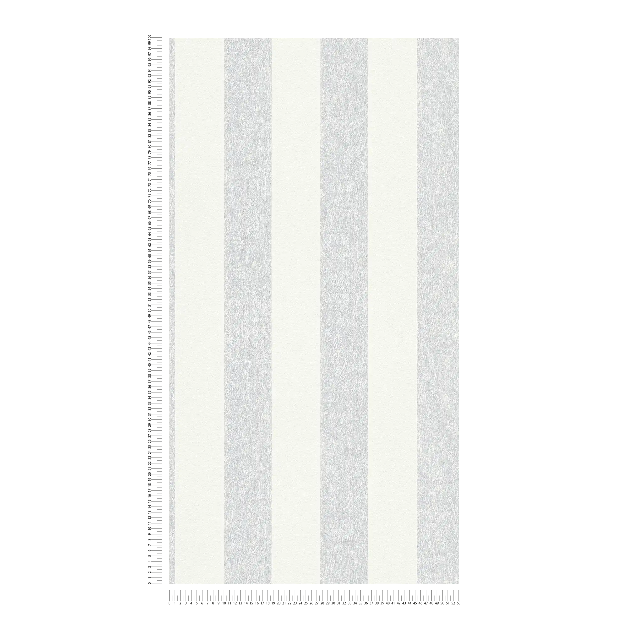             Gestreifte Tapete mit Struktur Optik matt – Grau, Weiß
        