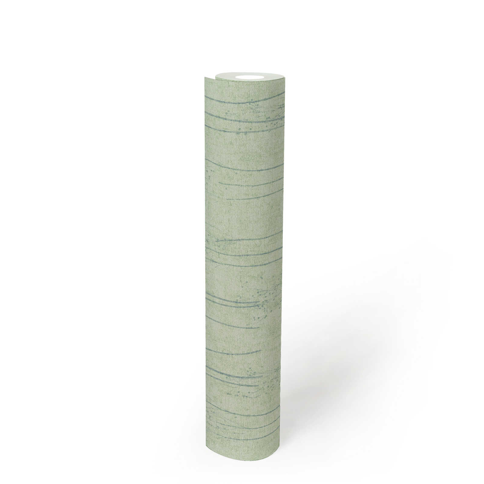             Mintgrüne Tapete mit Naturdesign im Scandi Stil – Grün
        