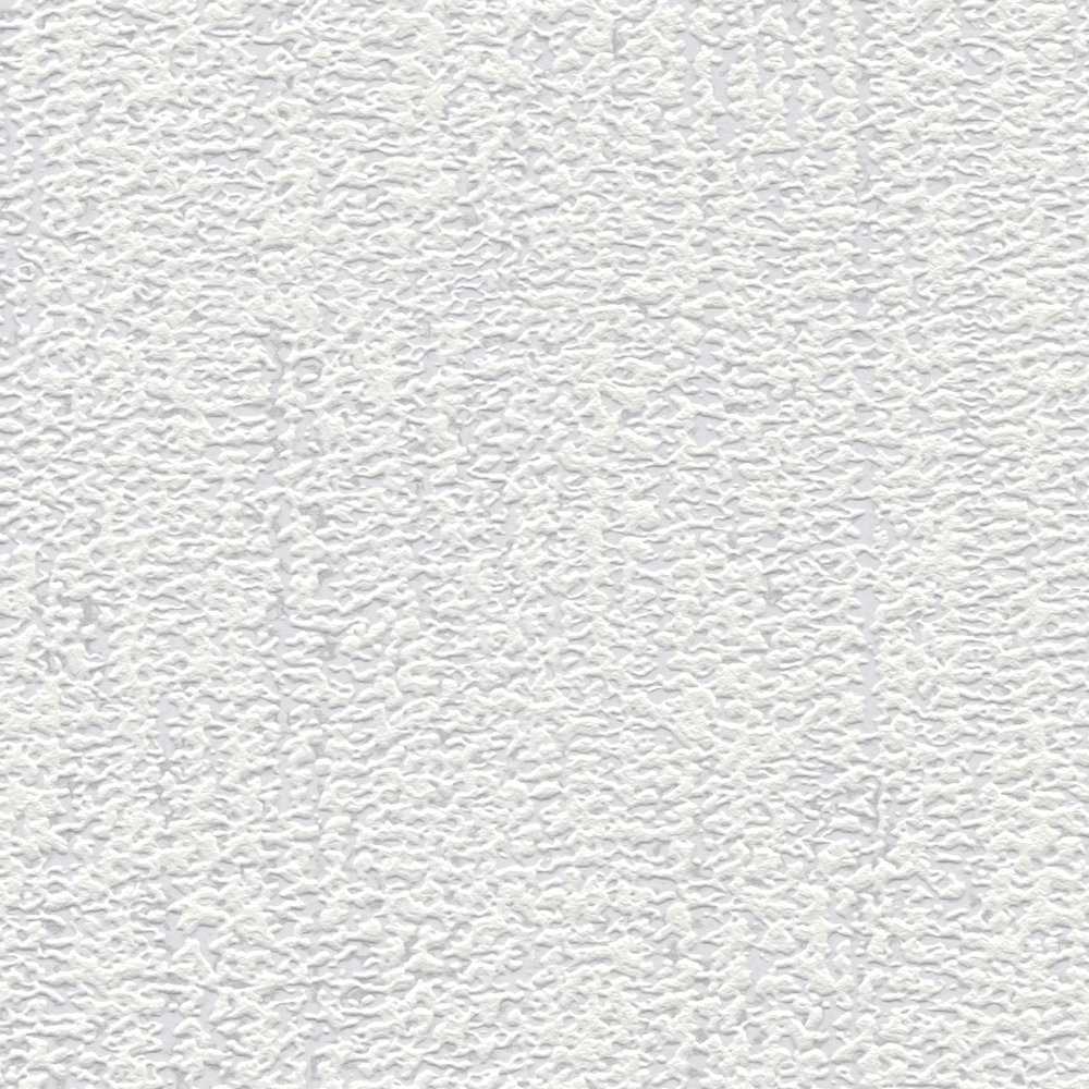             Einfarbige Tapete mit Gewebe Struktur – Weiß, Hellgrau
        