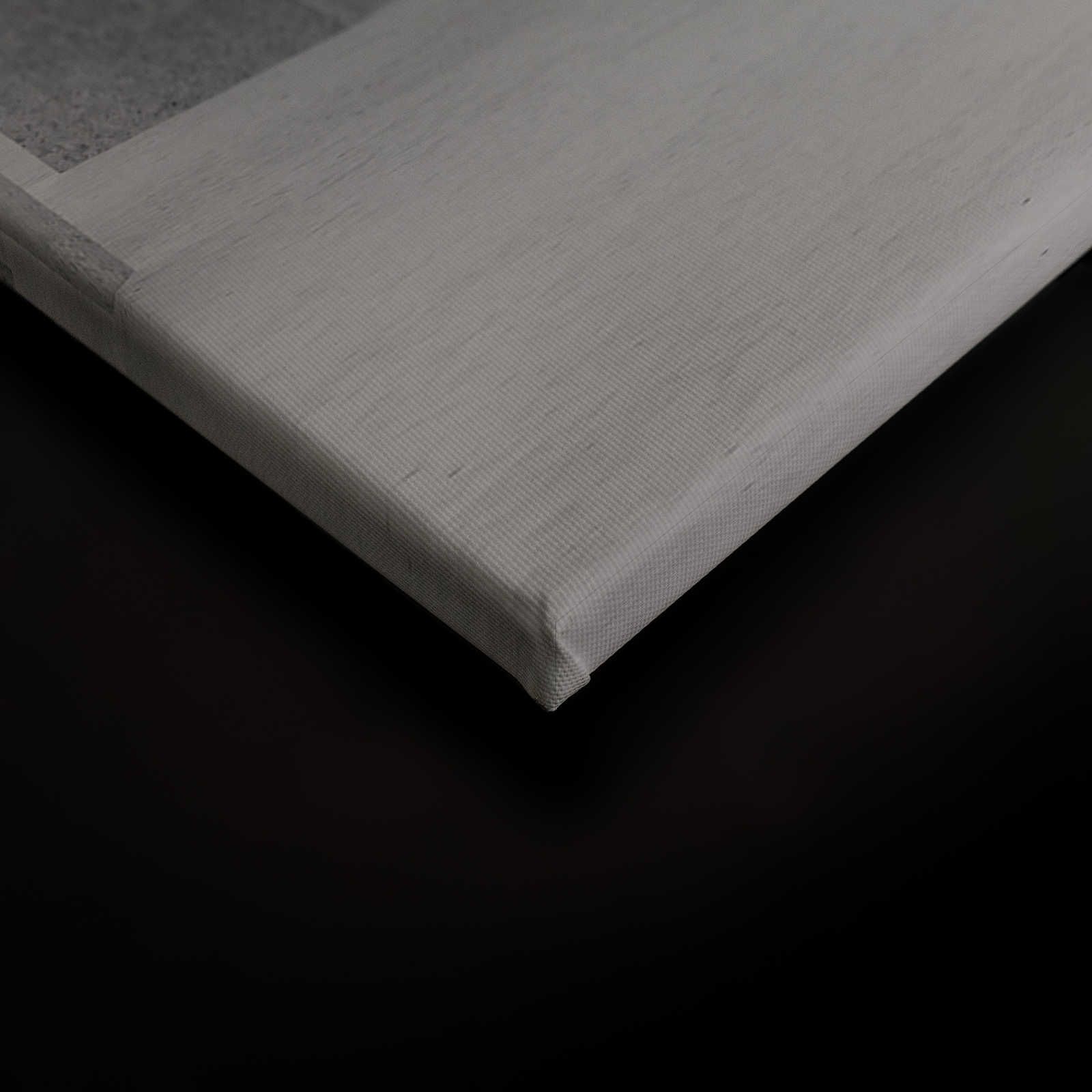             Leinwandbild mit einem 3D Beton Raum | grau – 0,90 m x 0,60 m
        