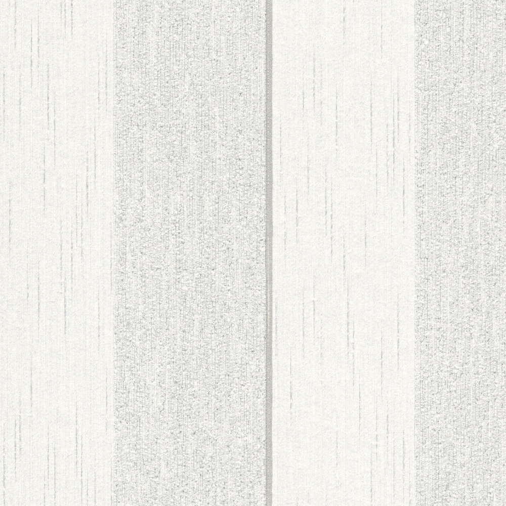             Tapete Struktureffekt-Streifen meliert – Grau, Weiß
        