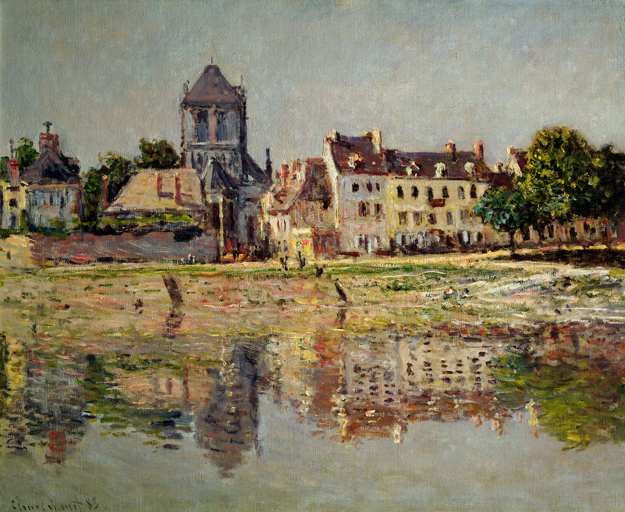             Fototapete "Am Fluss bei Vernon" von Claude Monet
        