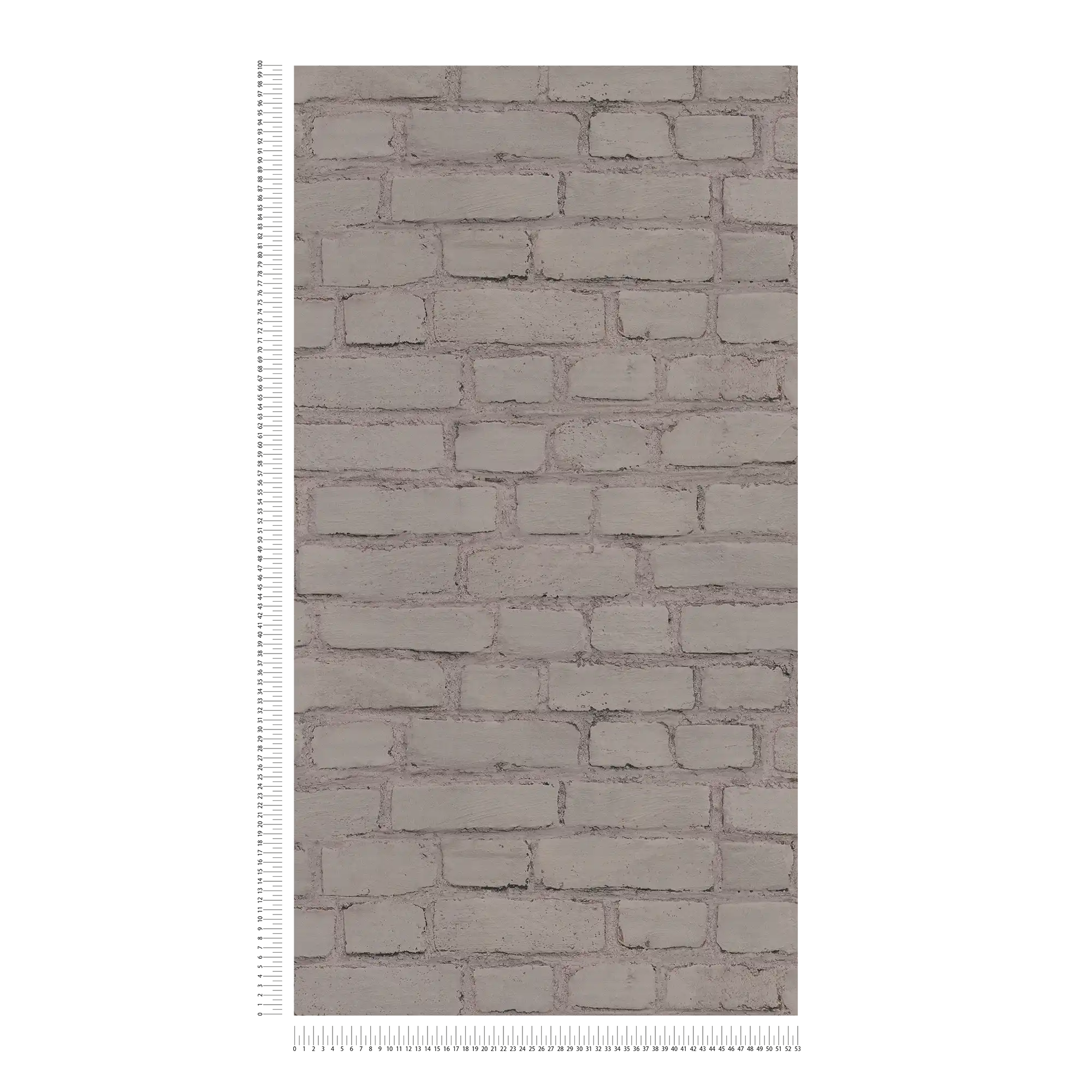             Steintapete Mauer in Klinker-Optik – Grau, Taupe
        