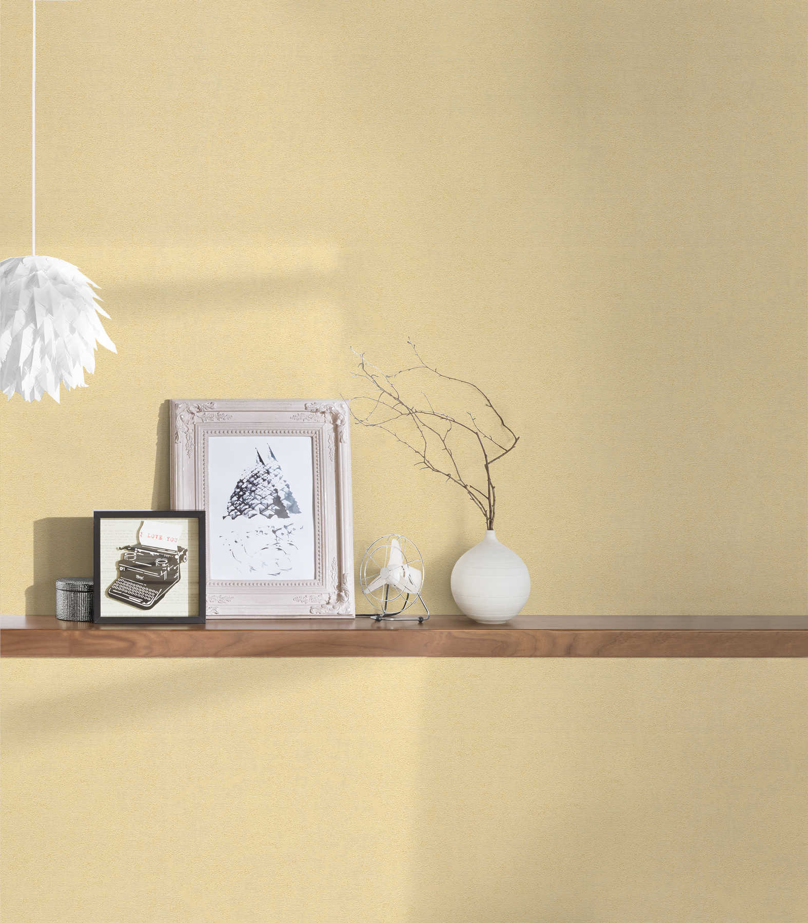             VERSACE Home Vliestapete einfarbig – Design & Glanz-Effekt – Gold
        