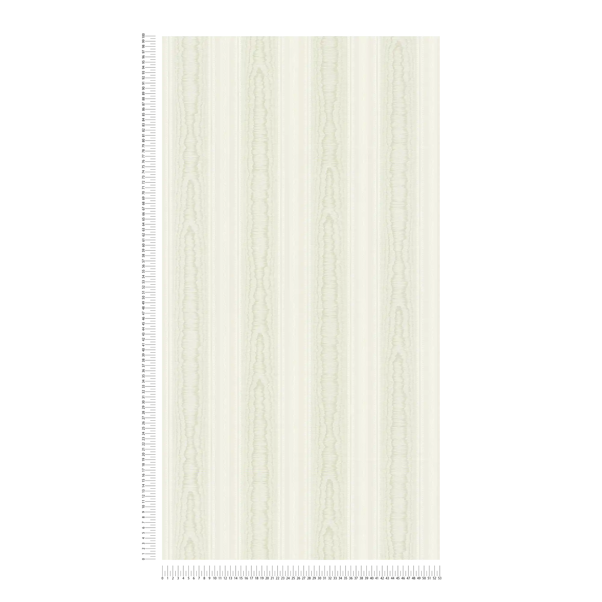             Luxus Streifen Tapete mit Moiré Design – Grün, Weiß
        