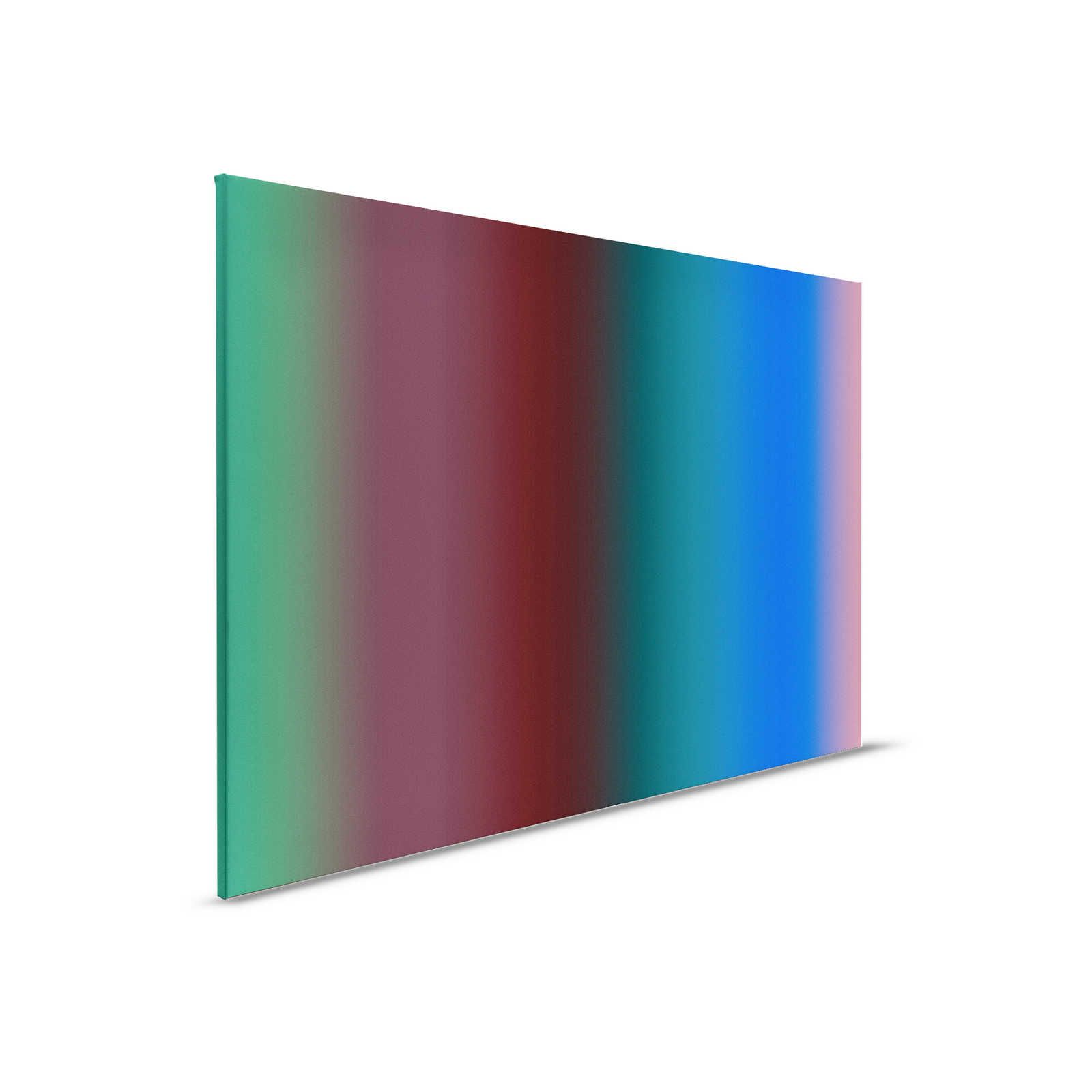         Over the Rainbow 2 - Farbverlauf Leinwandbild buntes Streifendesign – 0,90 m x 0,60 m
    