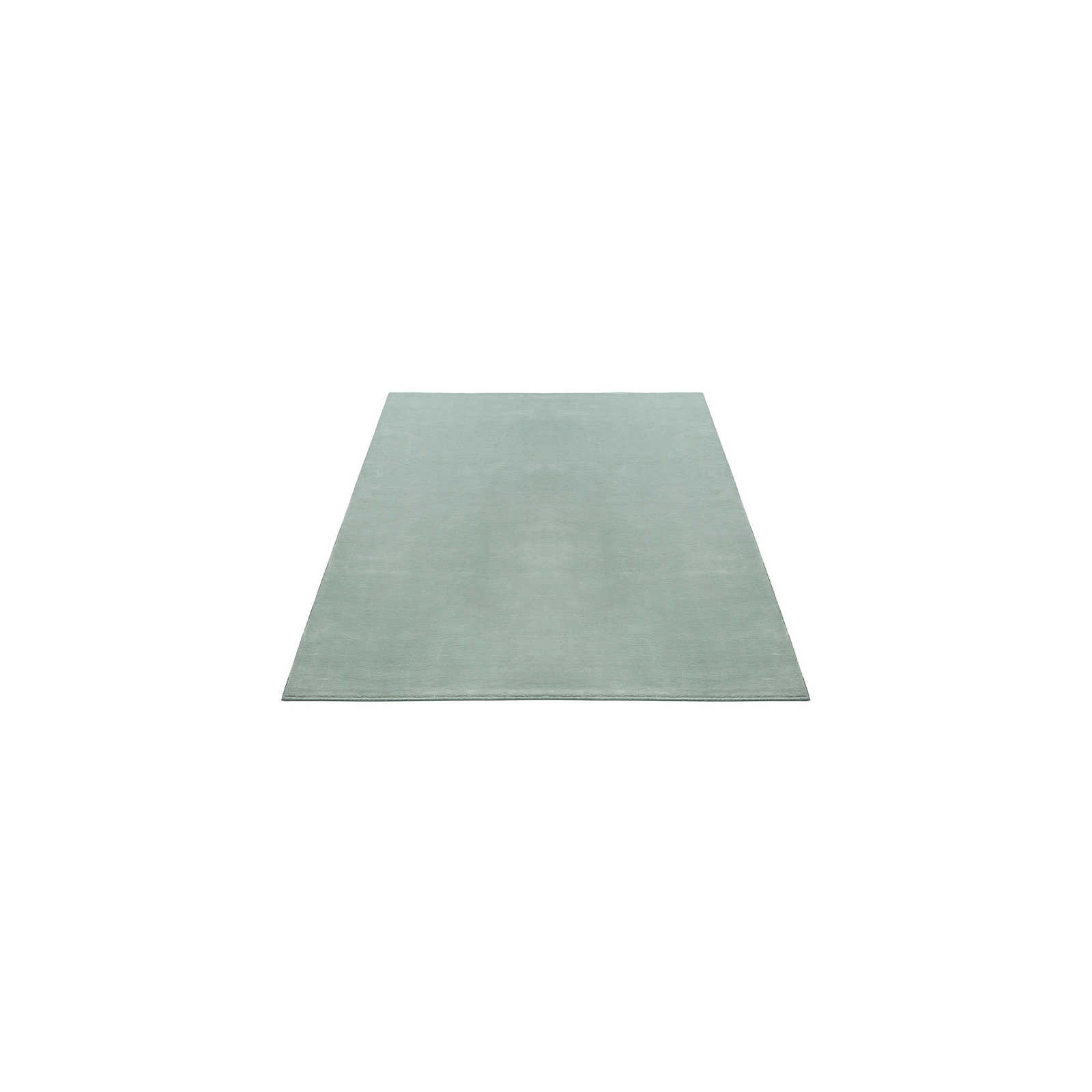 Weicher Hochflor Teppich in sanften Grün – 150 x 80 cm

