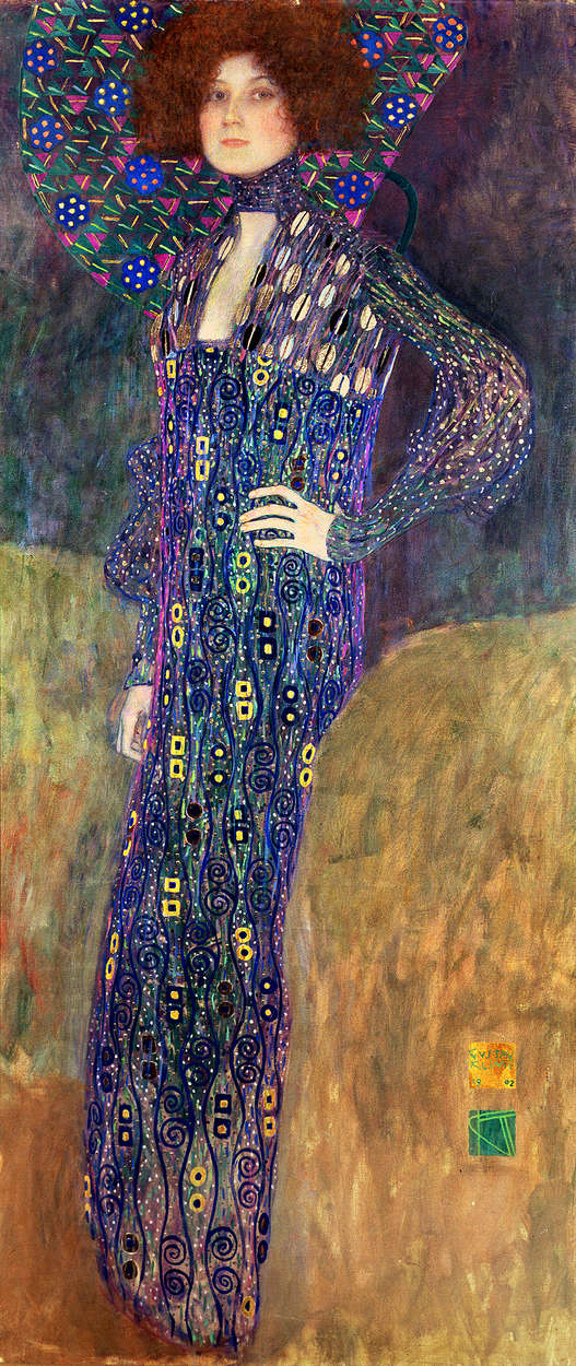             Fototapete "Emilie Floege" von Gustav Klimt
        