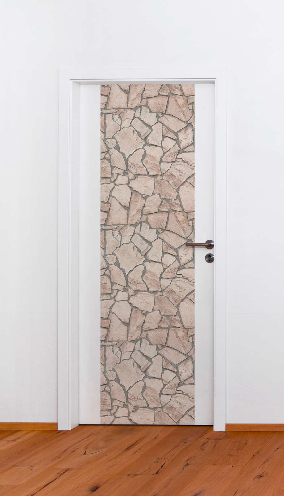             Steinoptik Tapete mit Natursteinmauerwerk – Creme
        