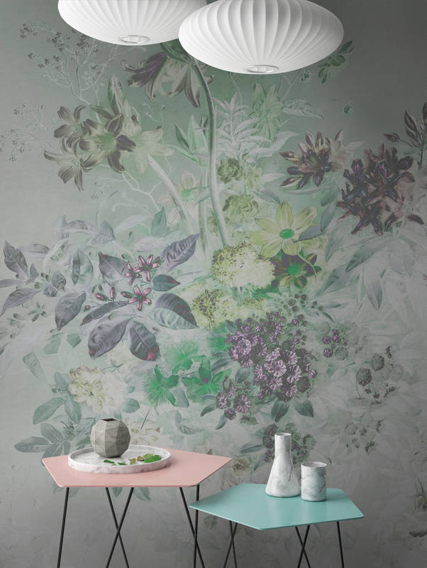             Fototapete Blumen mit Vintage Design – Walls by Patel
        