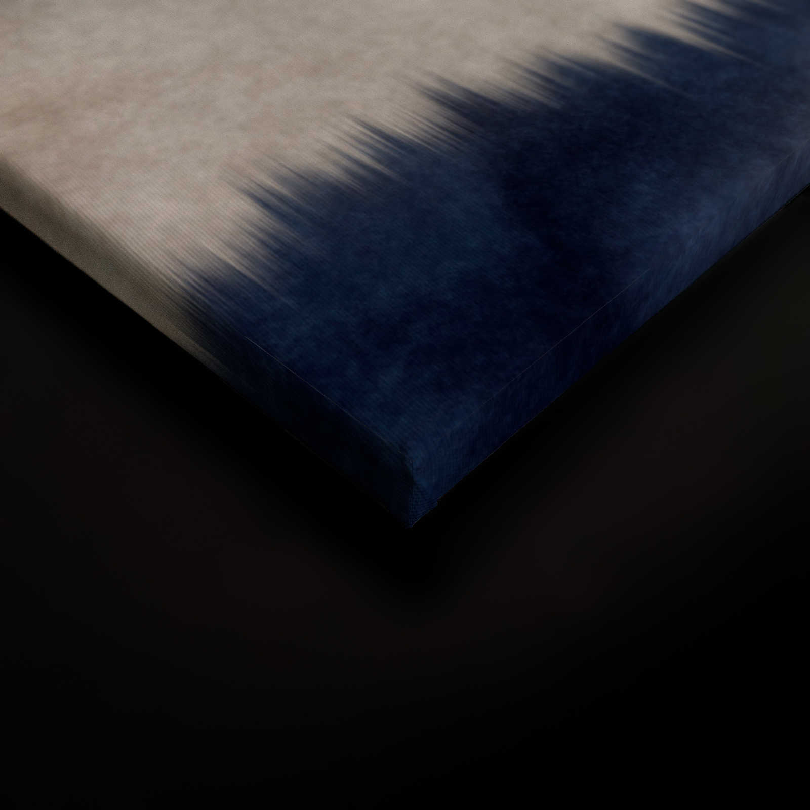             Leinwandbild abstraktes Muster Wellen | blau, weiß – 1,20 m x 0,80 m
        