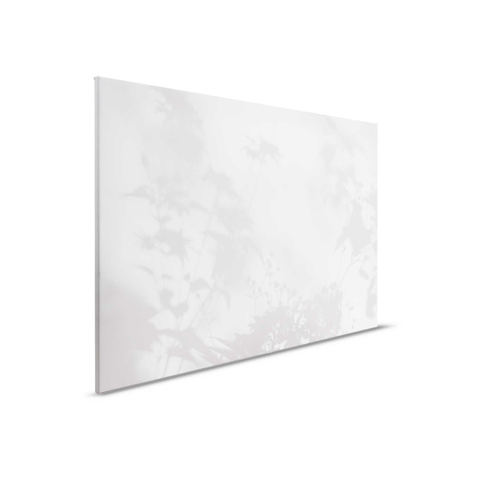 Shadow Room 2 - Natur Leinwandbild Grau & Weiß, verblasstes Design – 0,90 m x 0,60 m
