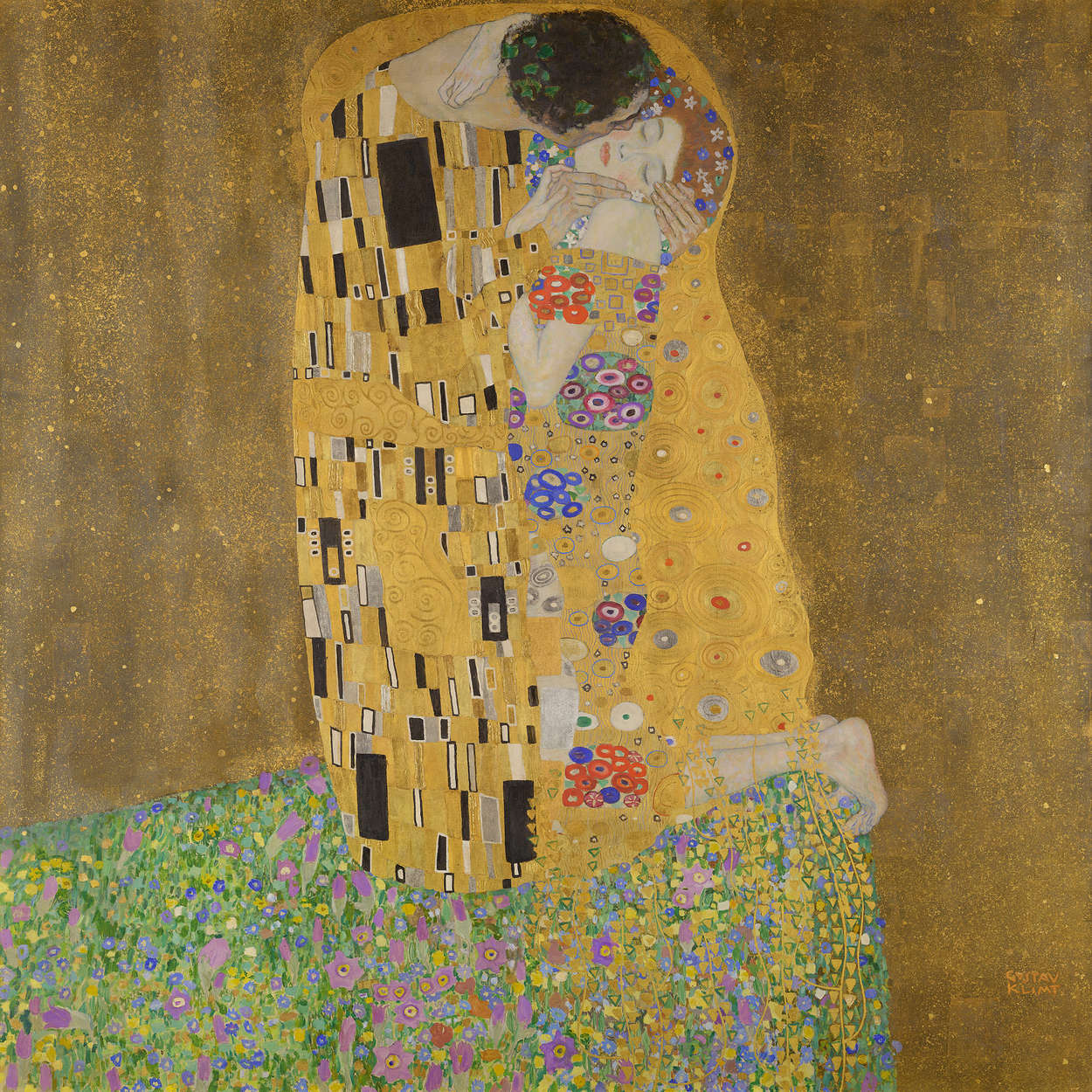             Fototapete "Der Kuss" von Gustav Klimt
        