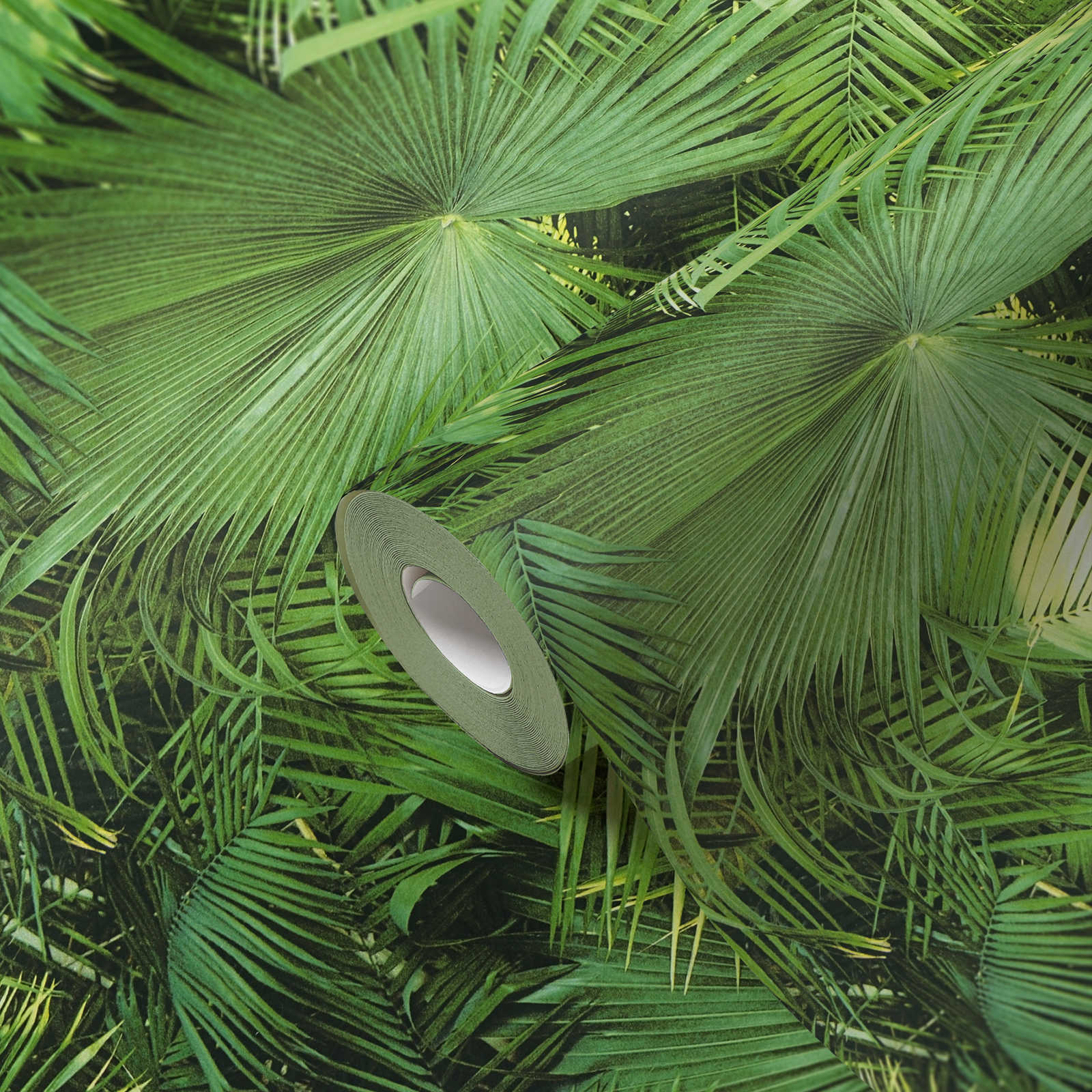             Selbstklebende Tapete | Dschungel-Blätter Muster grüner Urwald
        