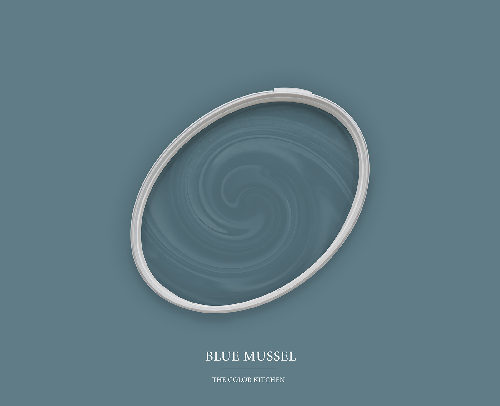 Wandfarbe in ruhigem Blaugrau »Blue Mussel« TCK3011 – 5 Liter

