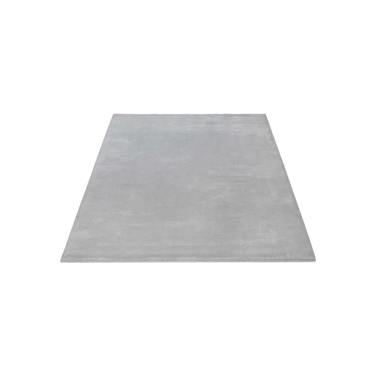 Kuscheliger Hochflor Teppich in sanften Grau – 200 x 140 cm
