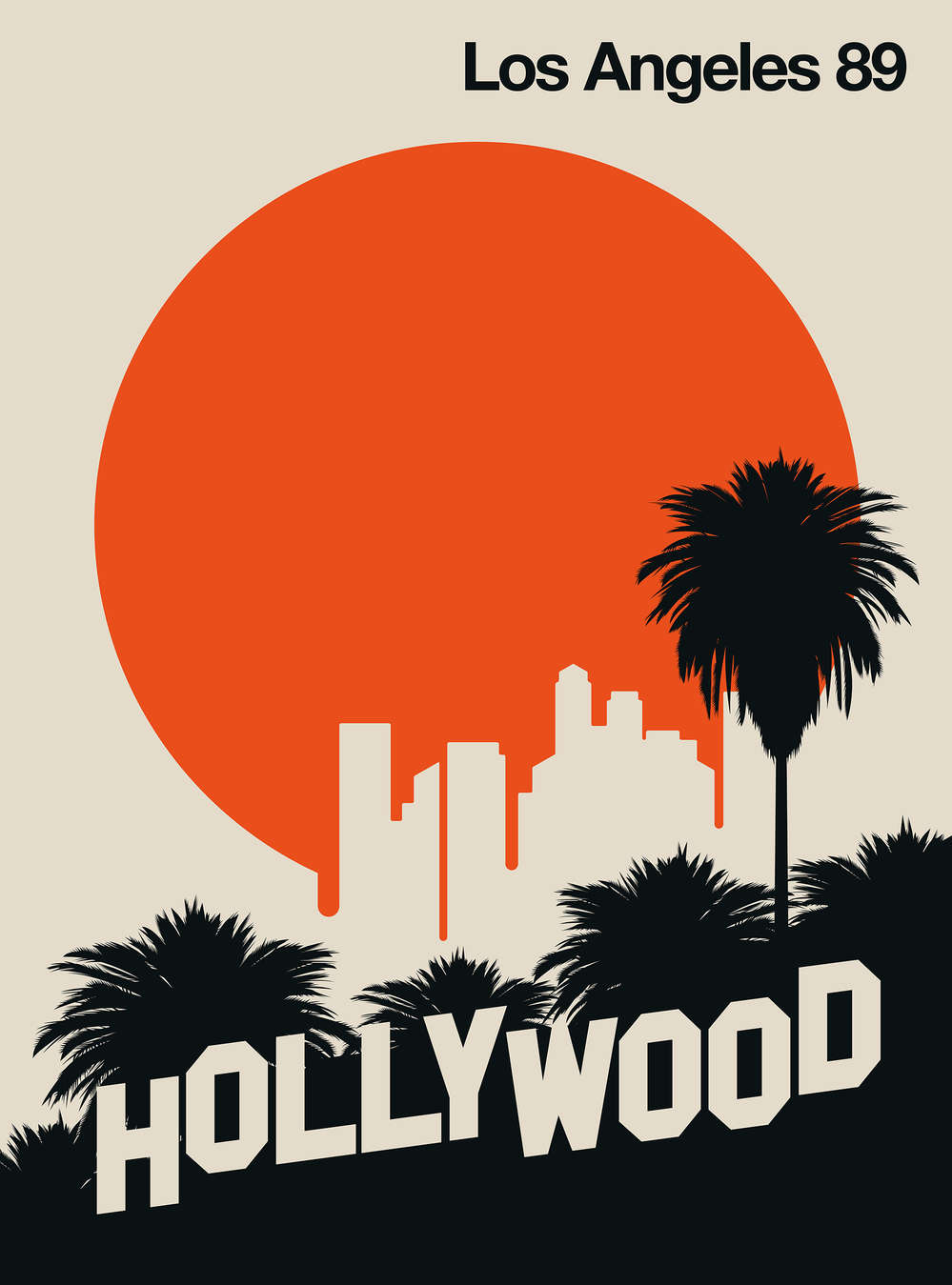             Fototapete Hollywood im Retro Poster Look
        