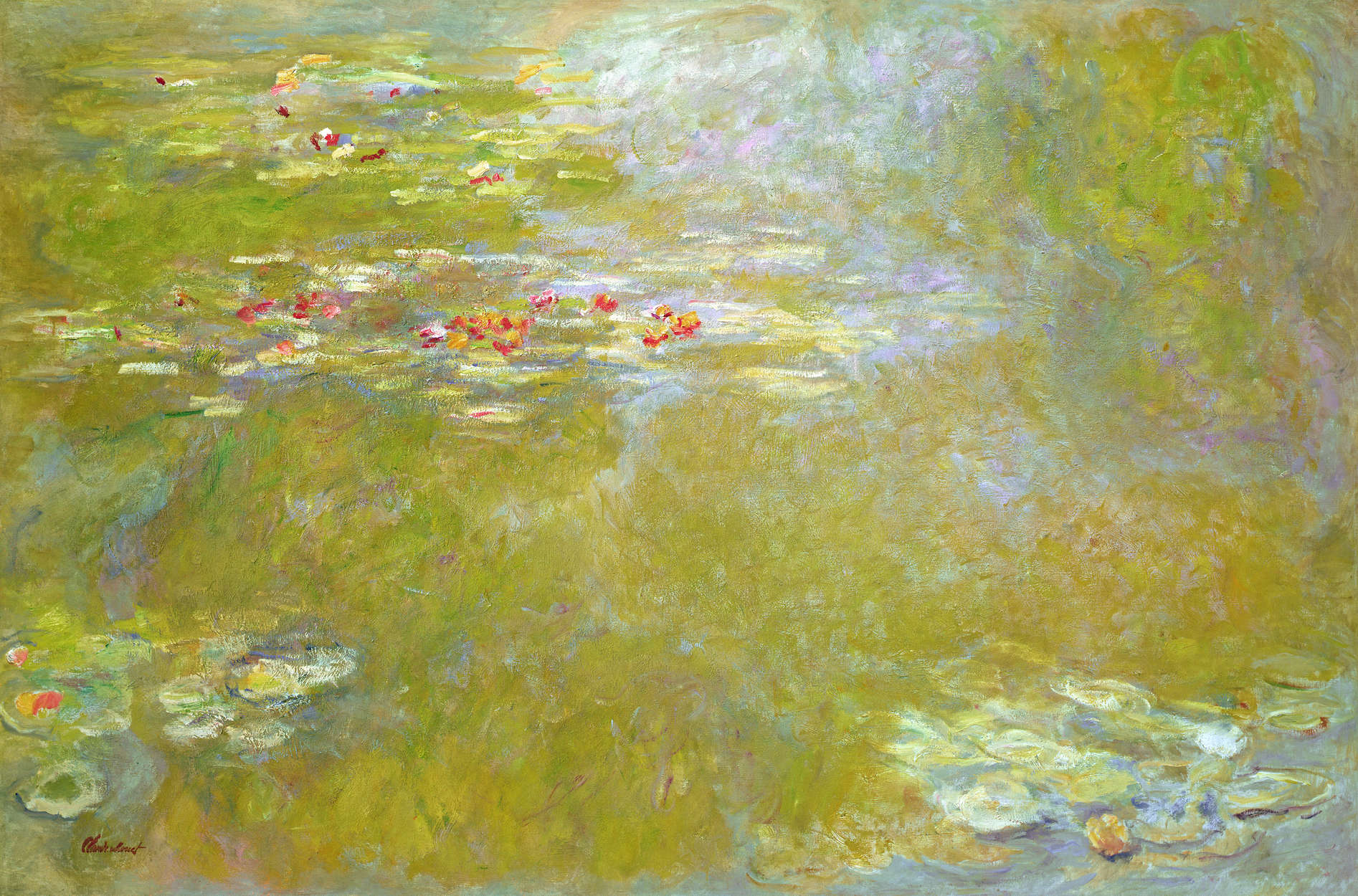             Fototapete "Die Nymphen" von Claude Monet
        