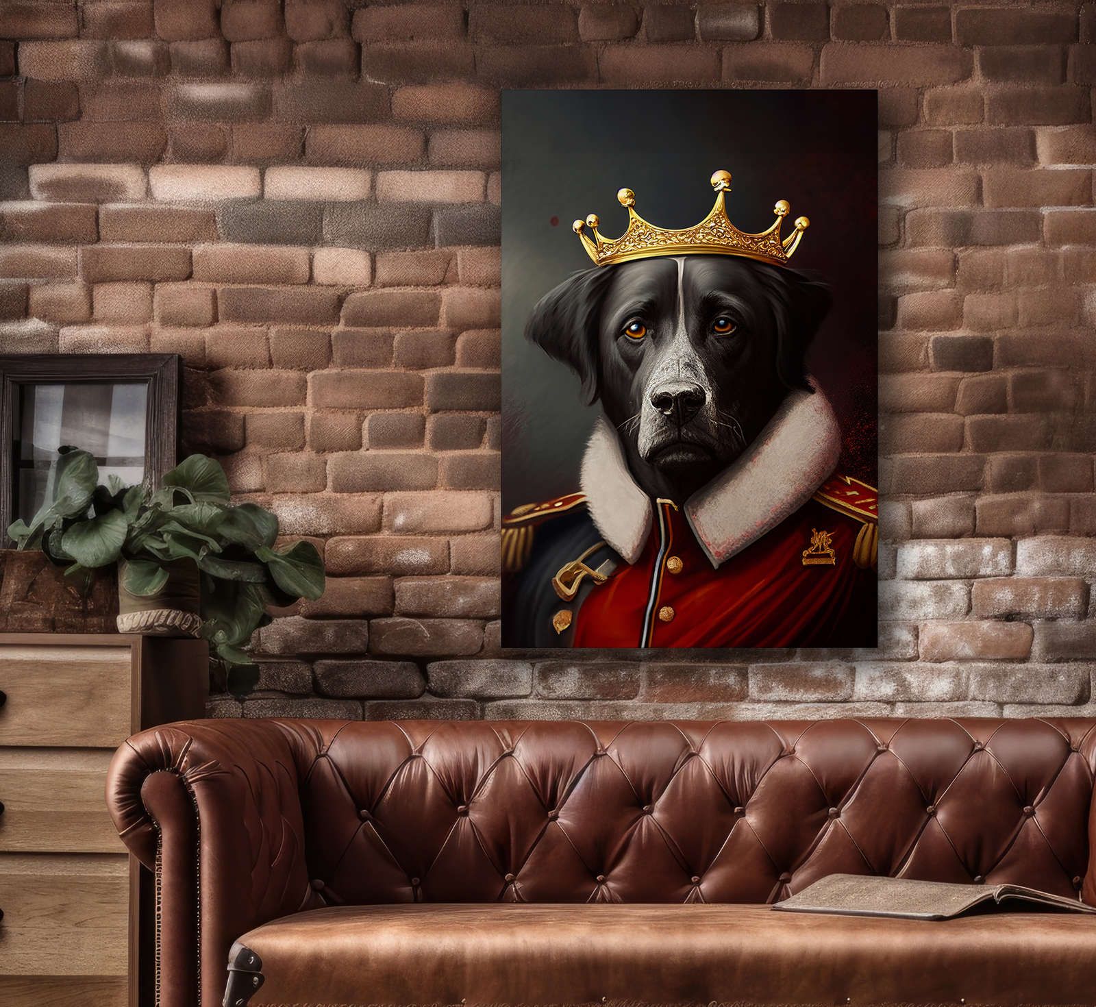             KI-Leinwandbild »Royal Dog« – 60 cm x 90 cm
        