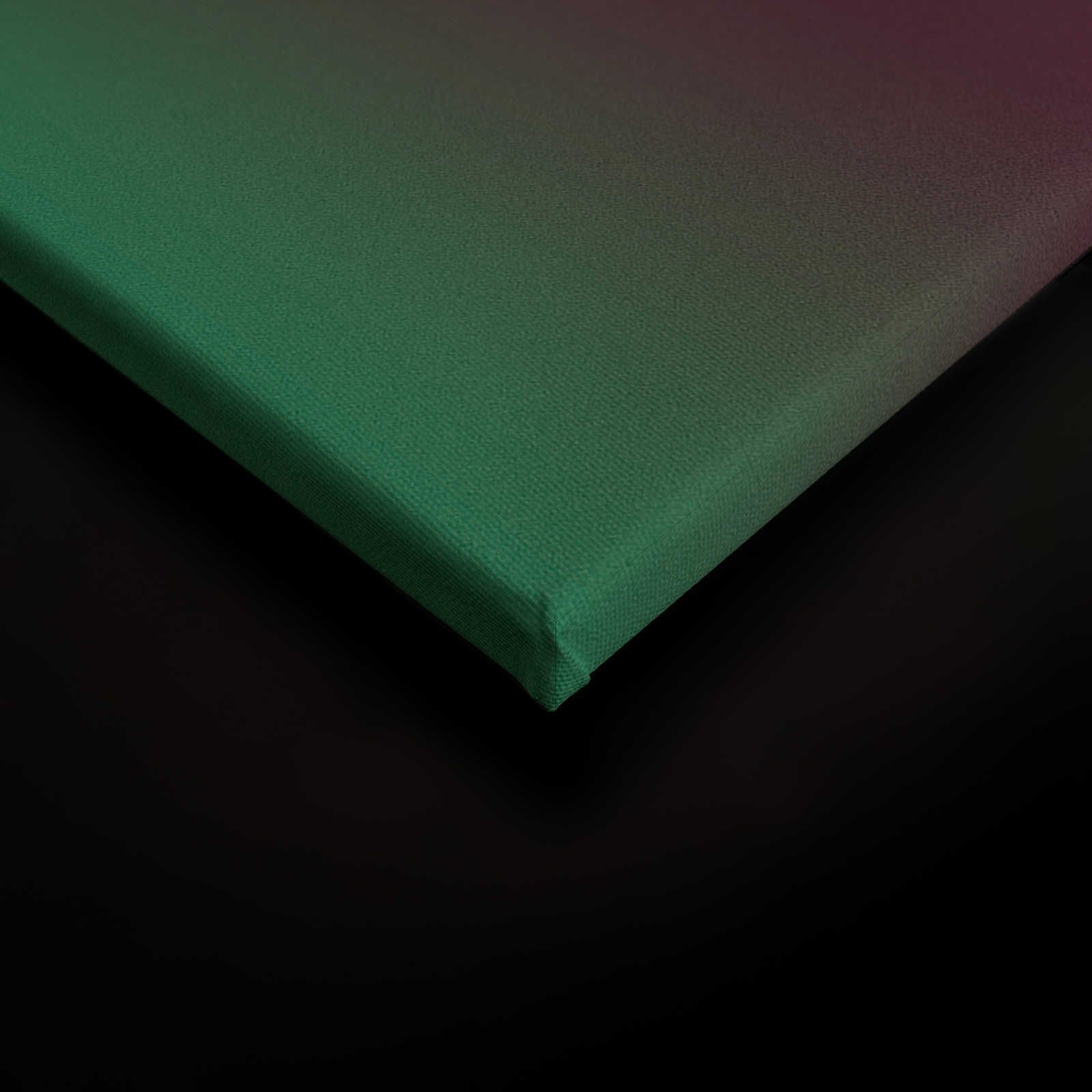             Over the Rainbow 2 - Farbverlauf Leinwandbild buntes Streifendesign – 0,90 m x 0,60 m
        