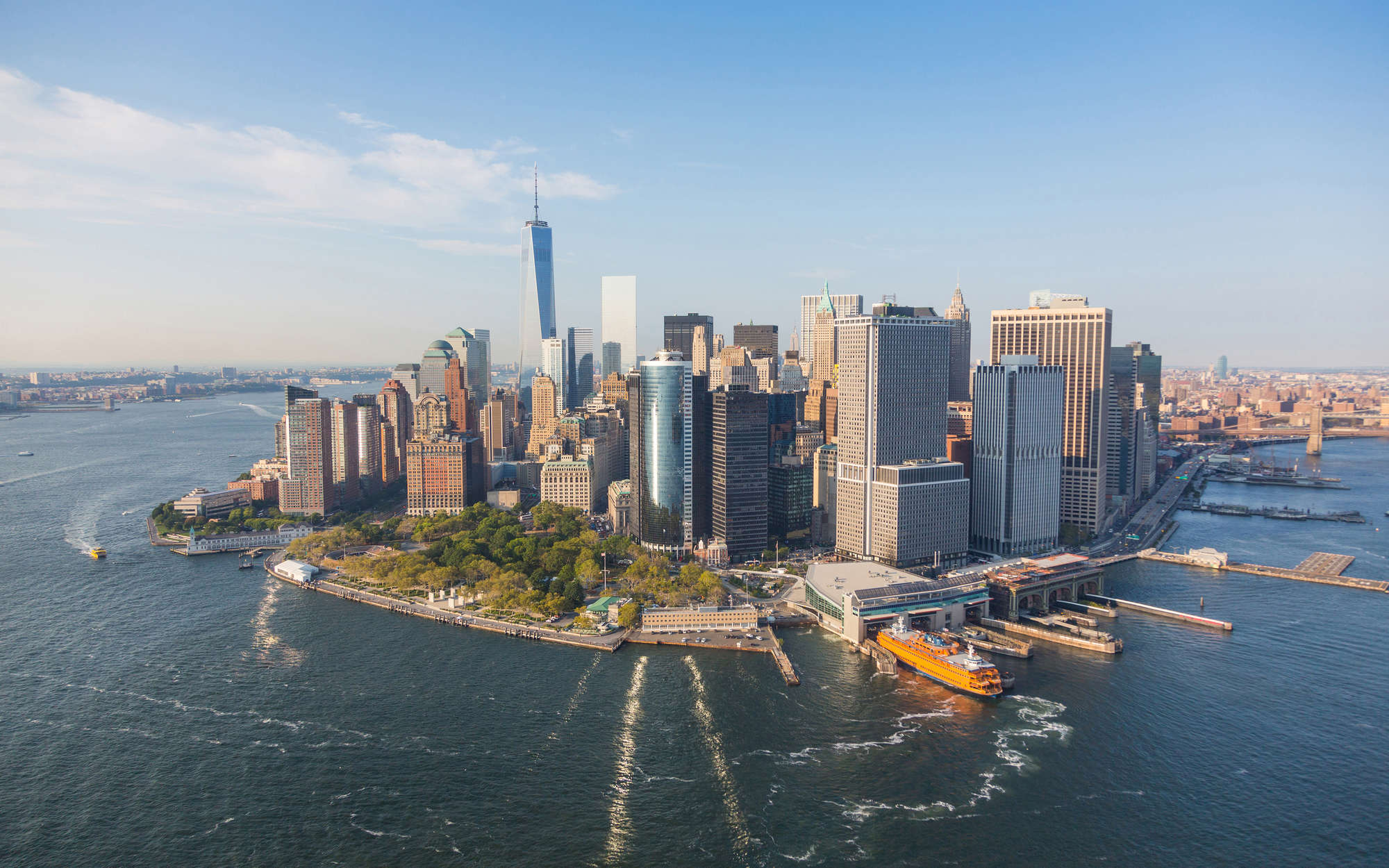             Fototapete New Yorker Skyline – Strukturiertes Vlies
        