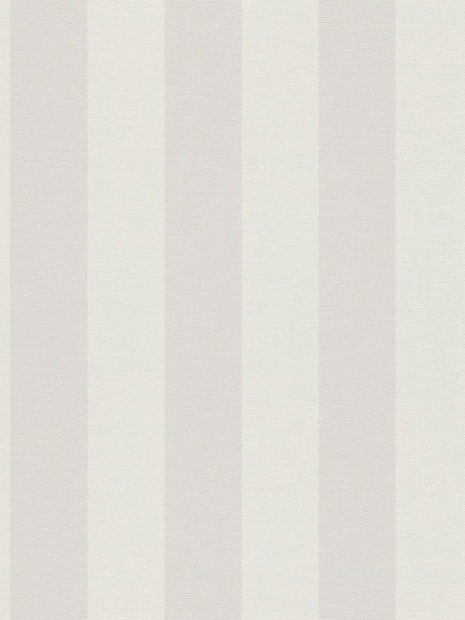 Streifen Vliestapete mit Leinenoptik PVC-frei – Grau, Weiß
