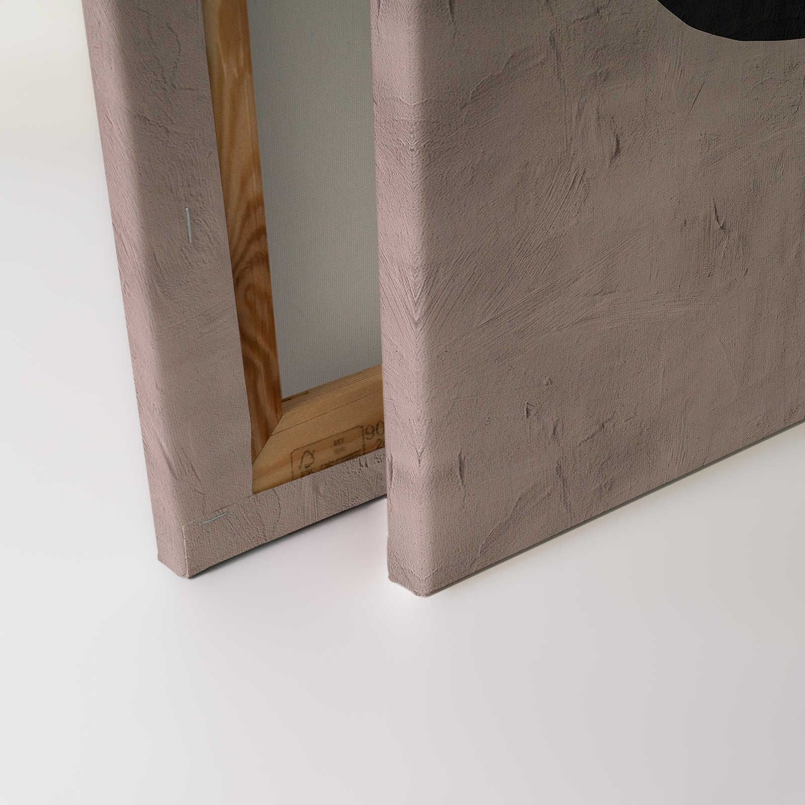             Santa Fe 2 - Lehmwand Leinwandbild mit Colour Block Design – 0,90 m x 0,60 m
        